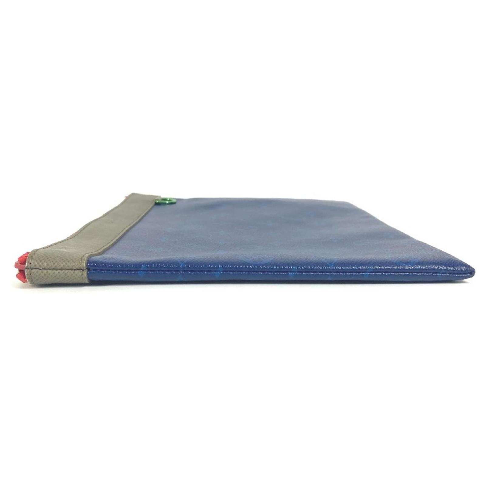 Louis Vuitton Monogram Pacific Apollo Bag Pouch Clutch Red Blue Patent leather  ref.2205820