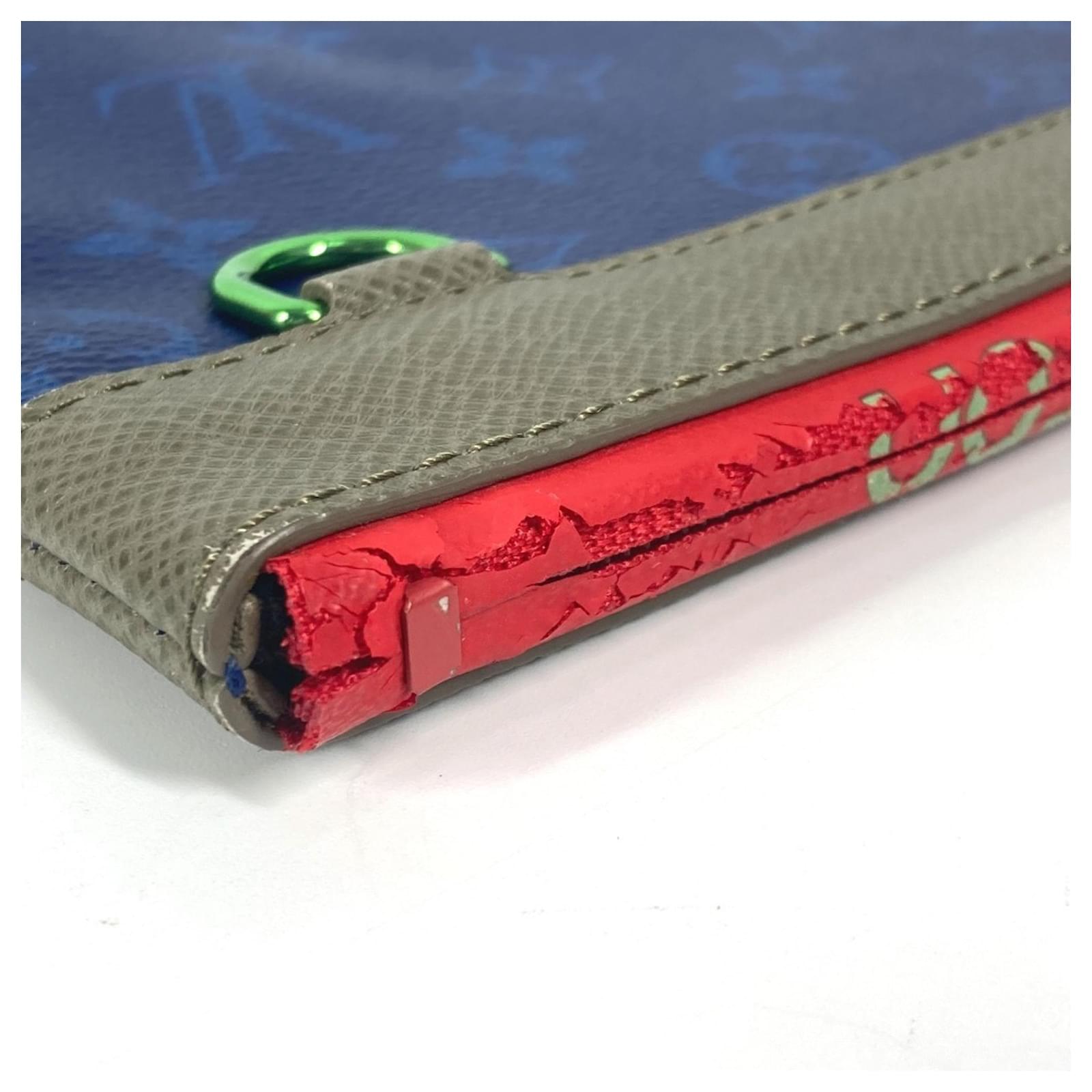 Louis Vuitton Monogram Pacific Apollo Bag Pouch Clutch Red Blue Patent leather  ref.2205820