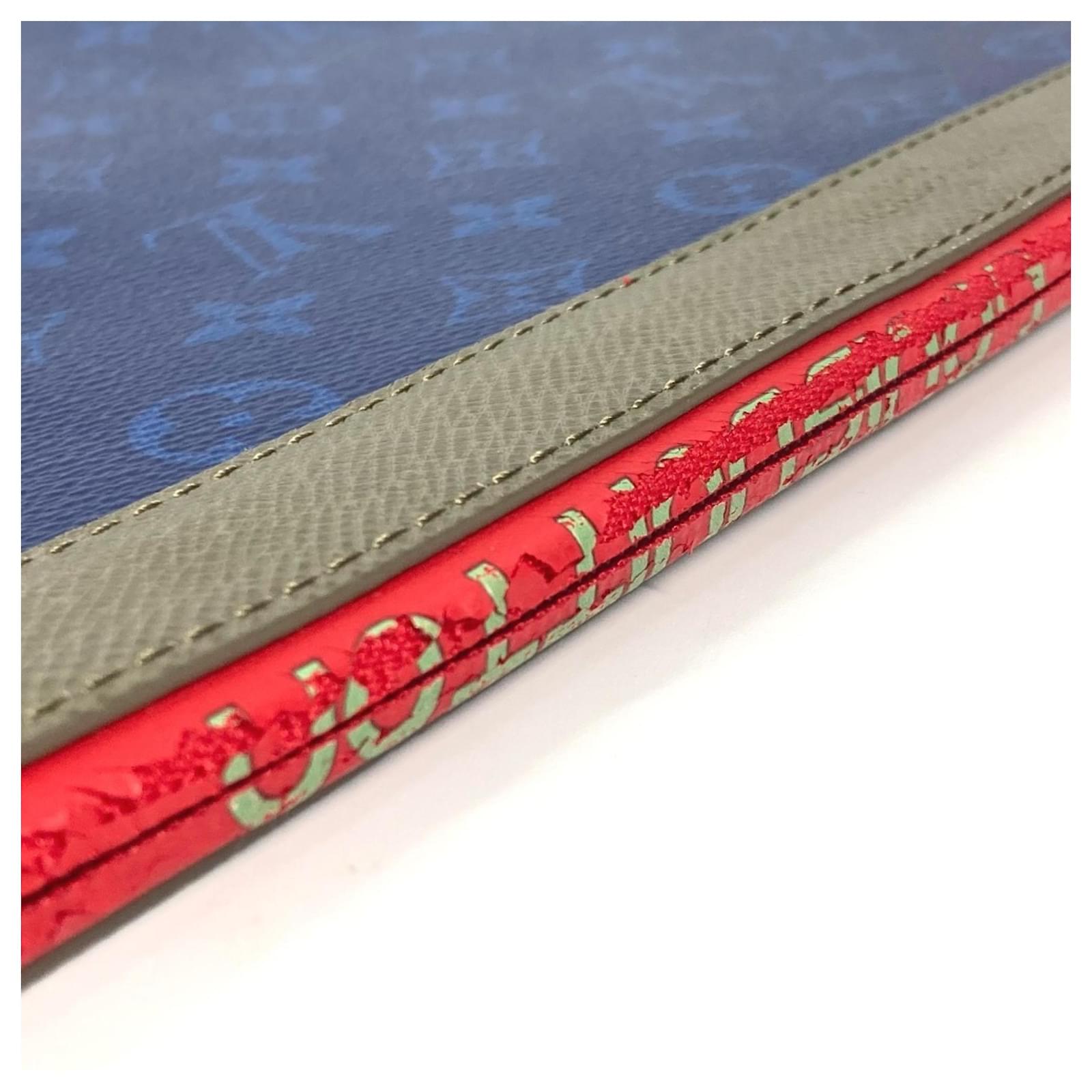 Louis Vuitton Monogram Pacific Apollo Bag Pouch Clutch Red Blue Patent leather  ref.2205820
