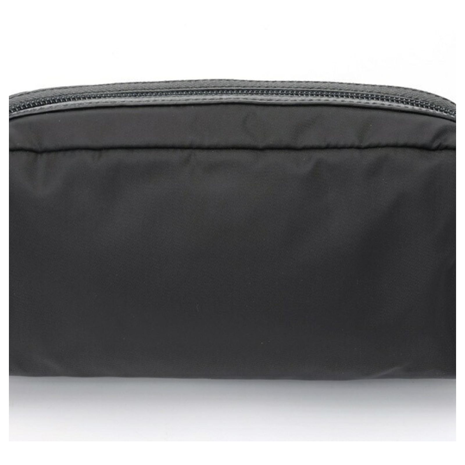Prada Re-Nylon x Saffiano Leather Necessaire Pouch Black ref.2205873 ...