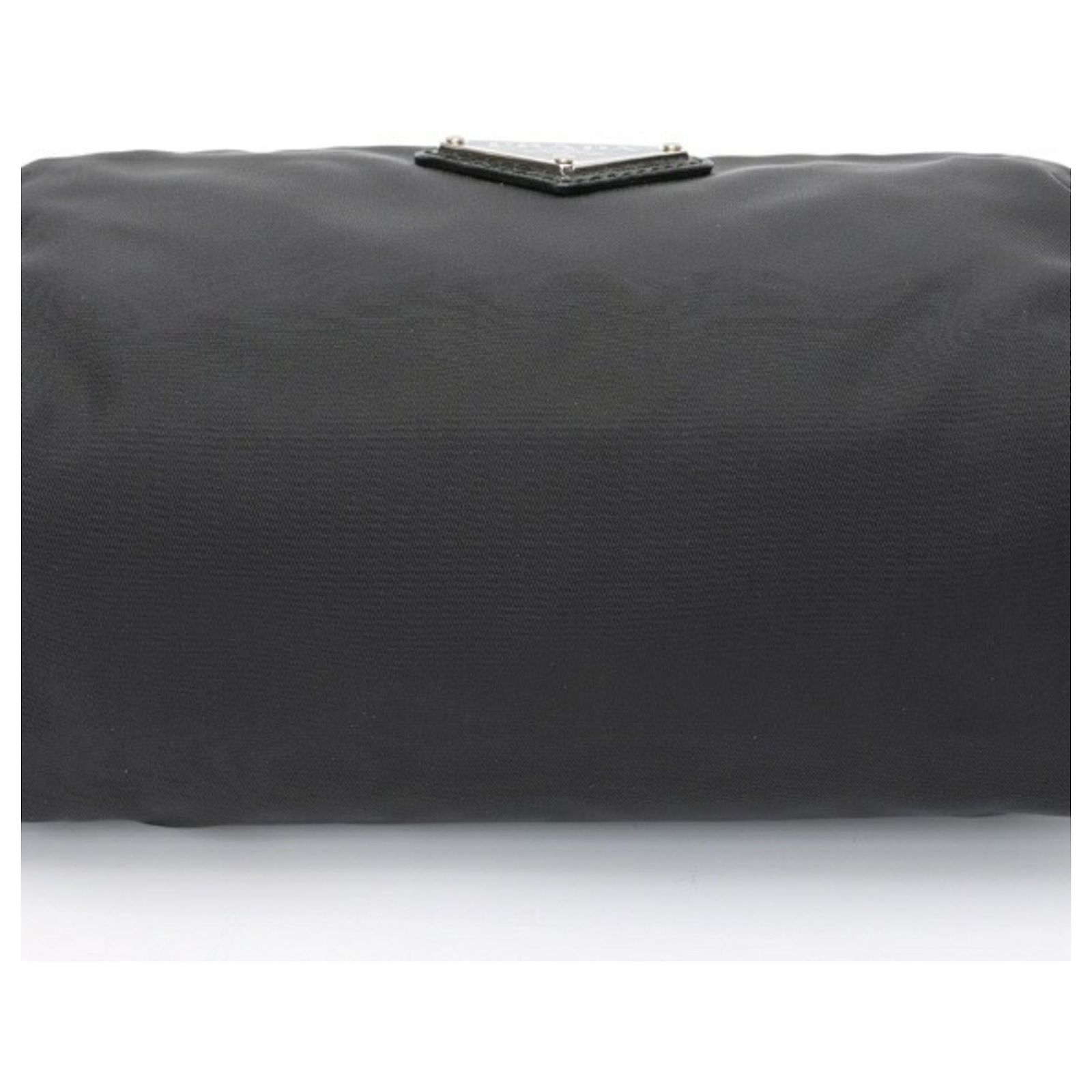 Prada Re-Nylon x Saffiano Leather Necessaire Pouch Black ref.2205873 ...