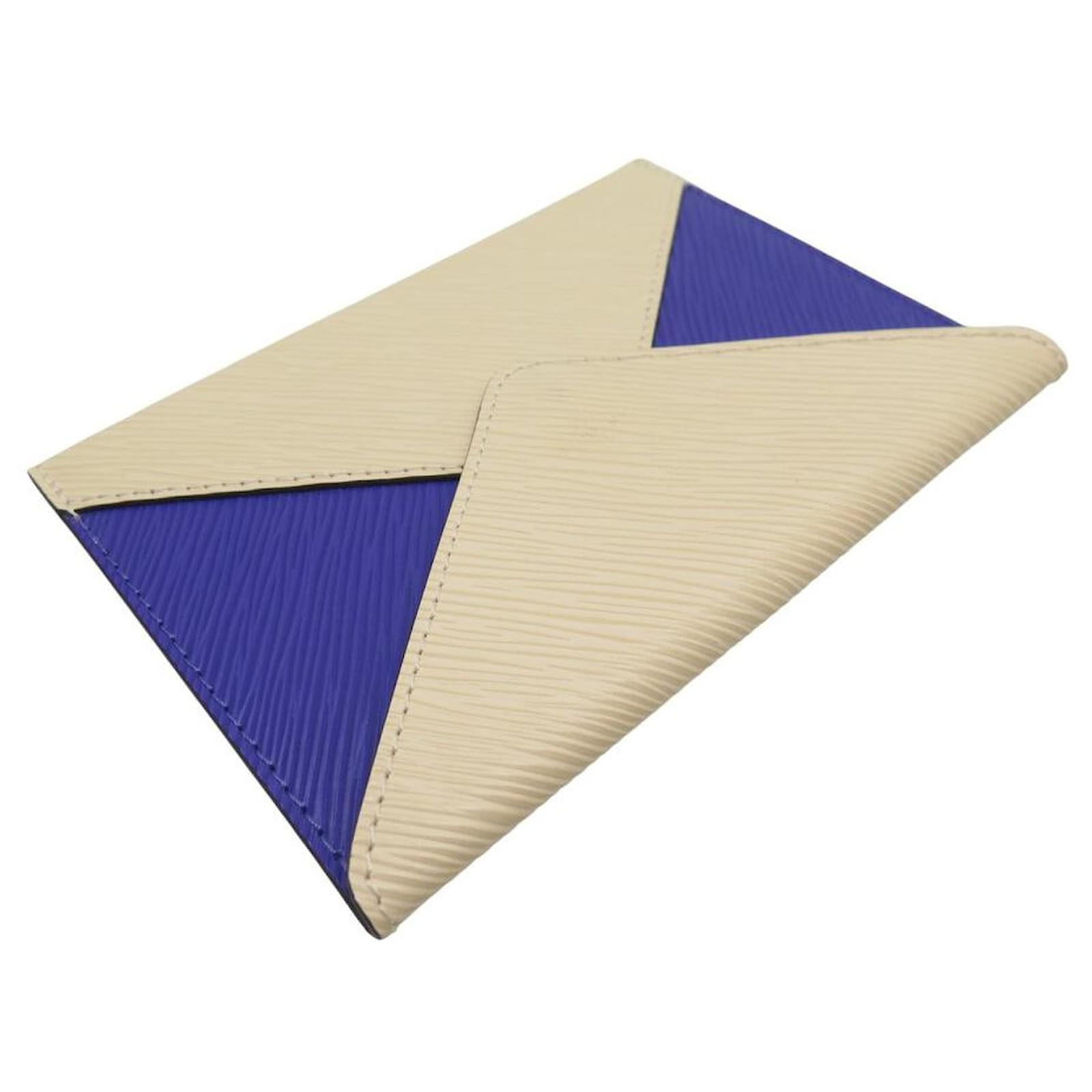 NEW LOUIS VUITTON ENVELOPE INVITATION RUNWAY PM EPI LEATHER BICOLORE BAG  ref.2206373