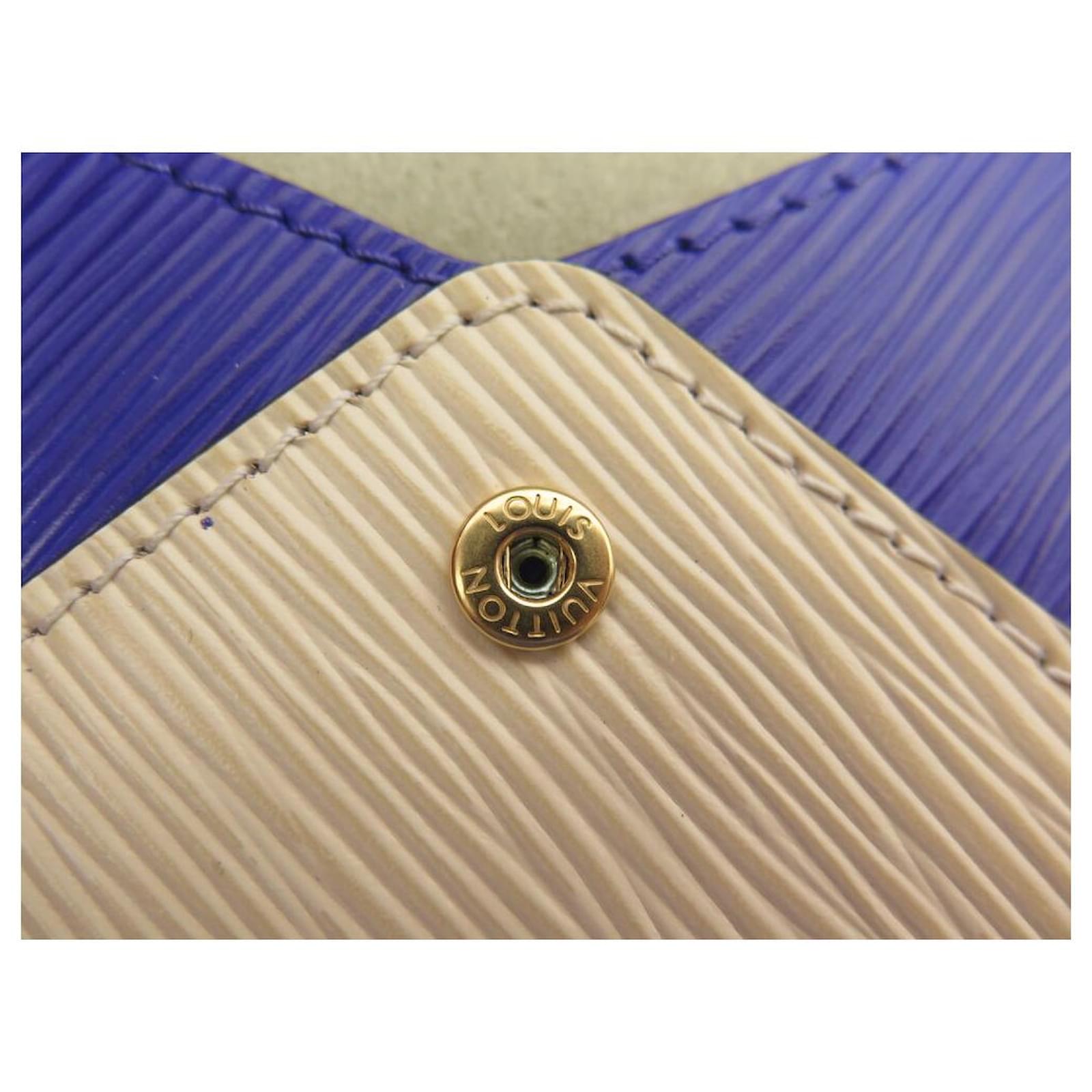 NEW LOUIS VUITTON ENVELOPE INVITATION RUNWAY PM EPI LEATHER BICOLORE BAG  ref.2206373