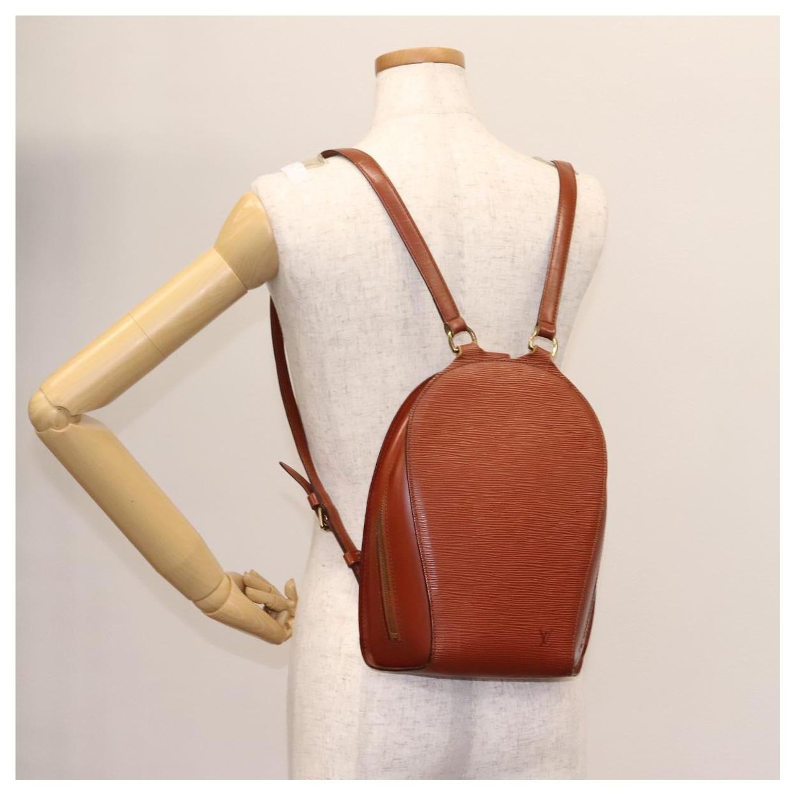 LOUIS VUITTON Epi Mabillon Backpack Brown M52233 LV Auth  display picture 1