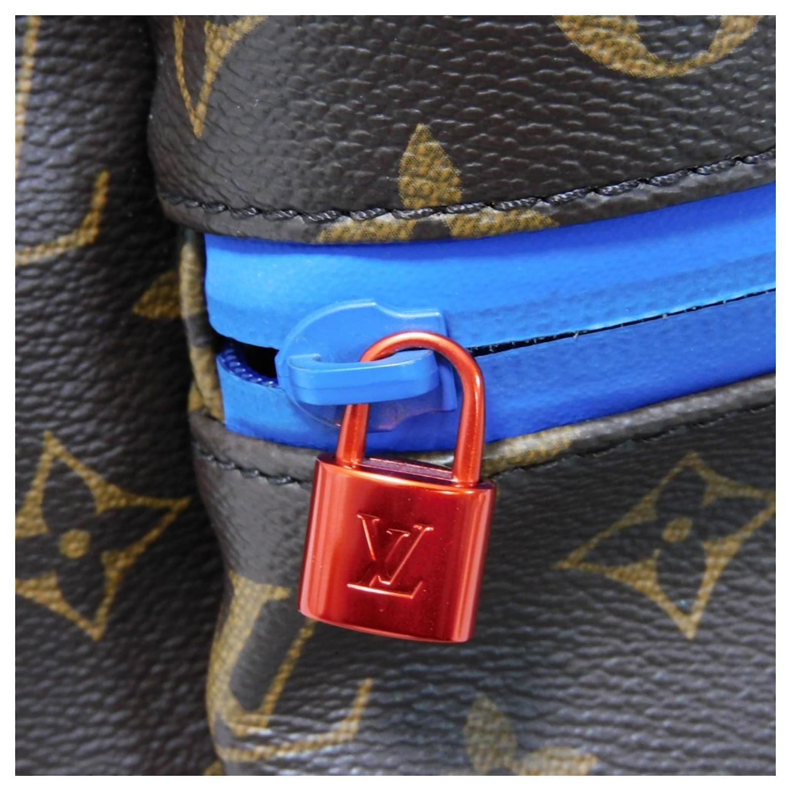 Louis Vuitton Apollo Backpack Brown Blue Monogram Leather Patent leather ref.2209075