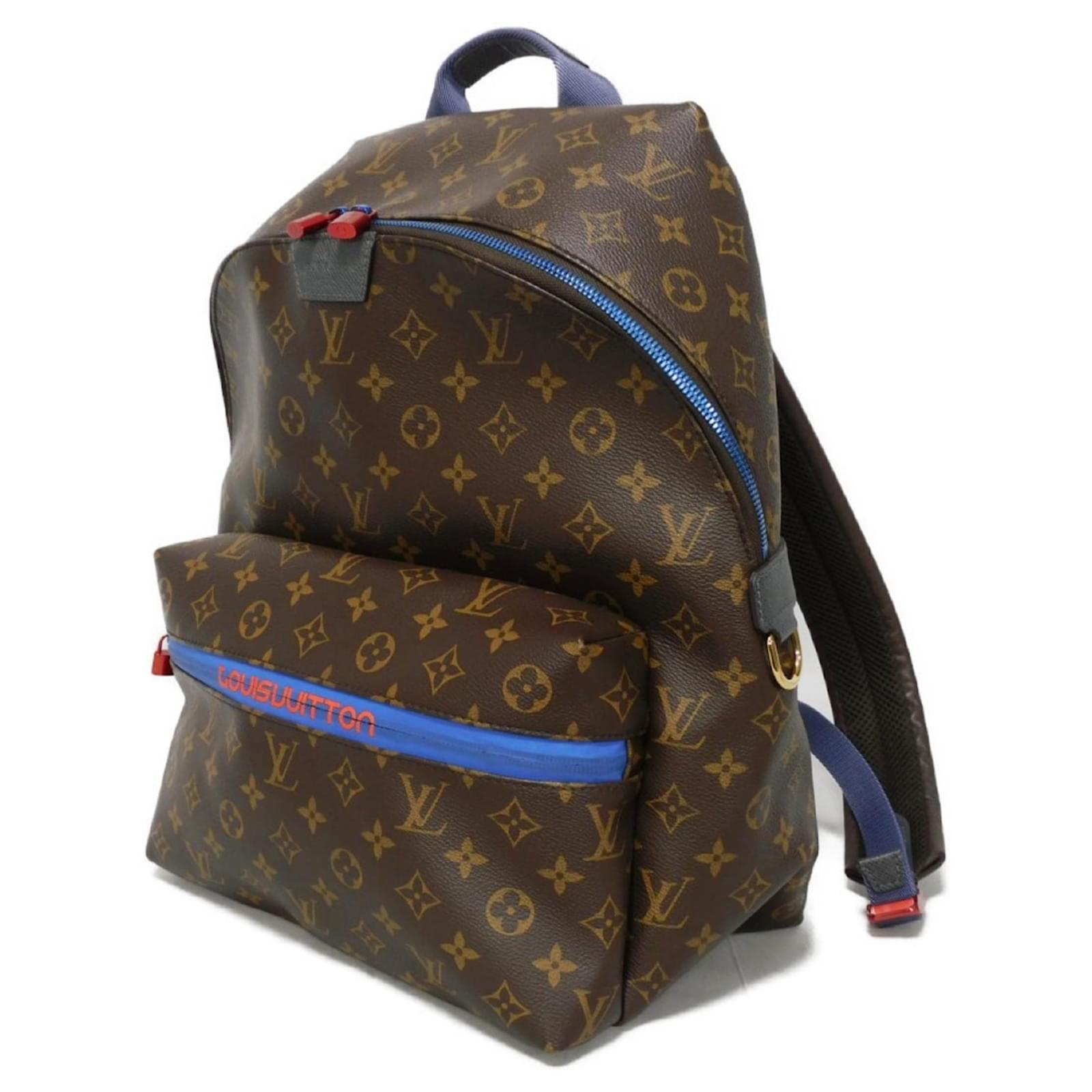 Louis Vuitton Apollo Backpack Brown Blue Monogram Leather Patent leather ref.2209075
