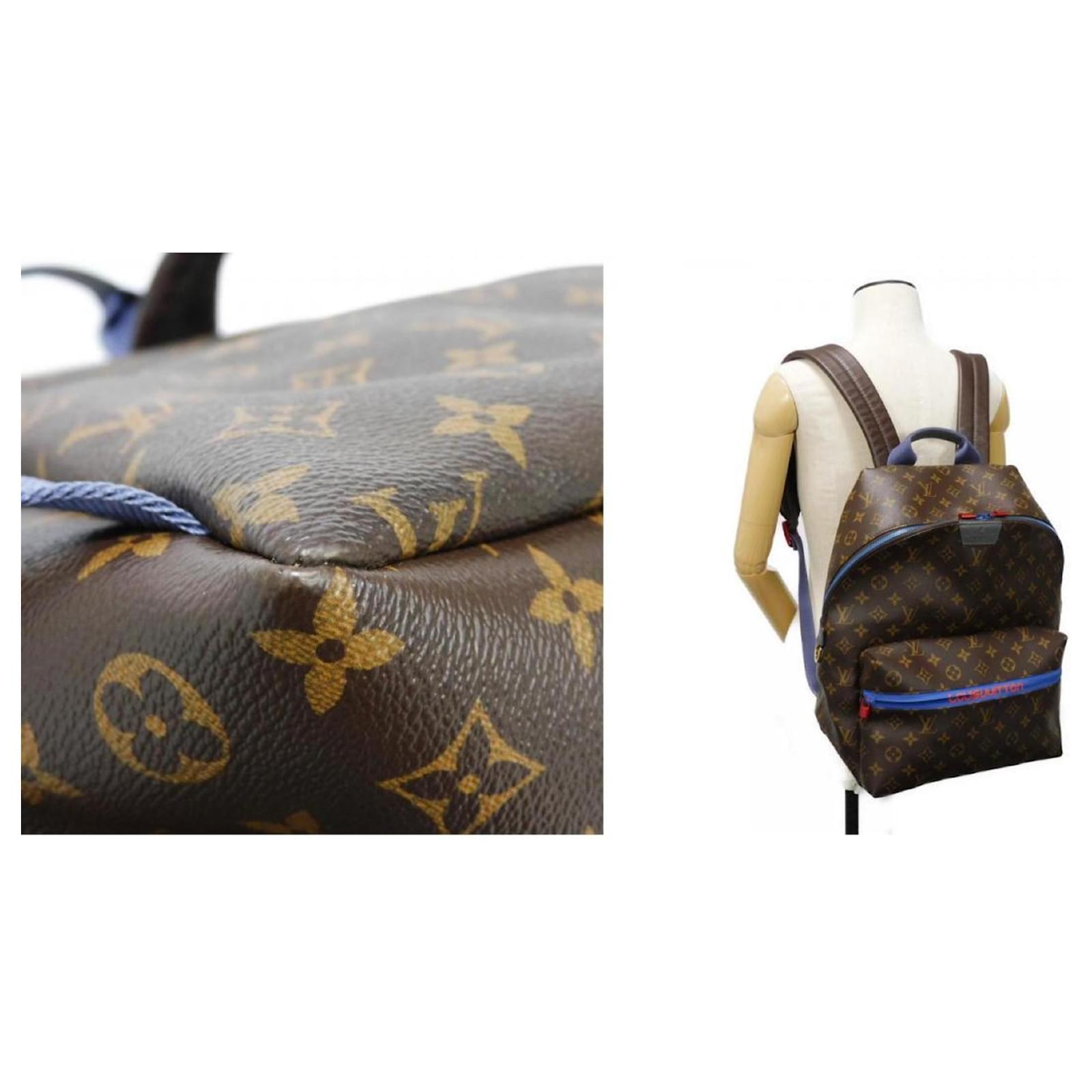 Louis Vuitton Apollo Backpack Brown Blue Monogram Leather Patent leather ref.2209075