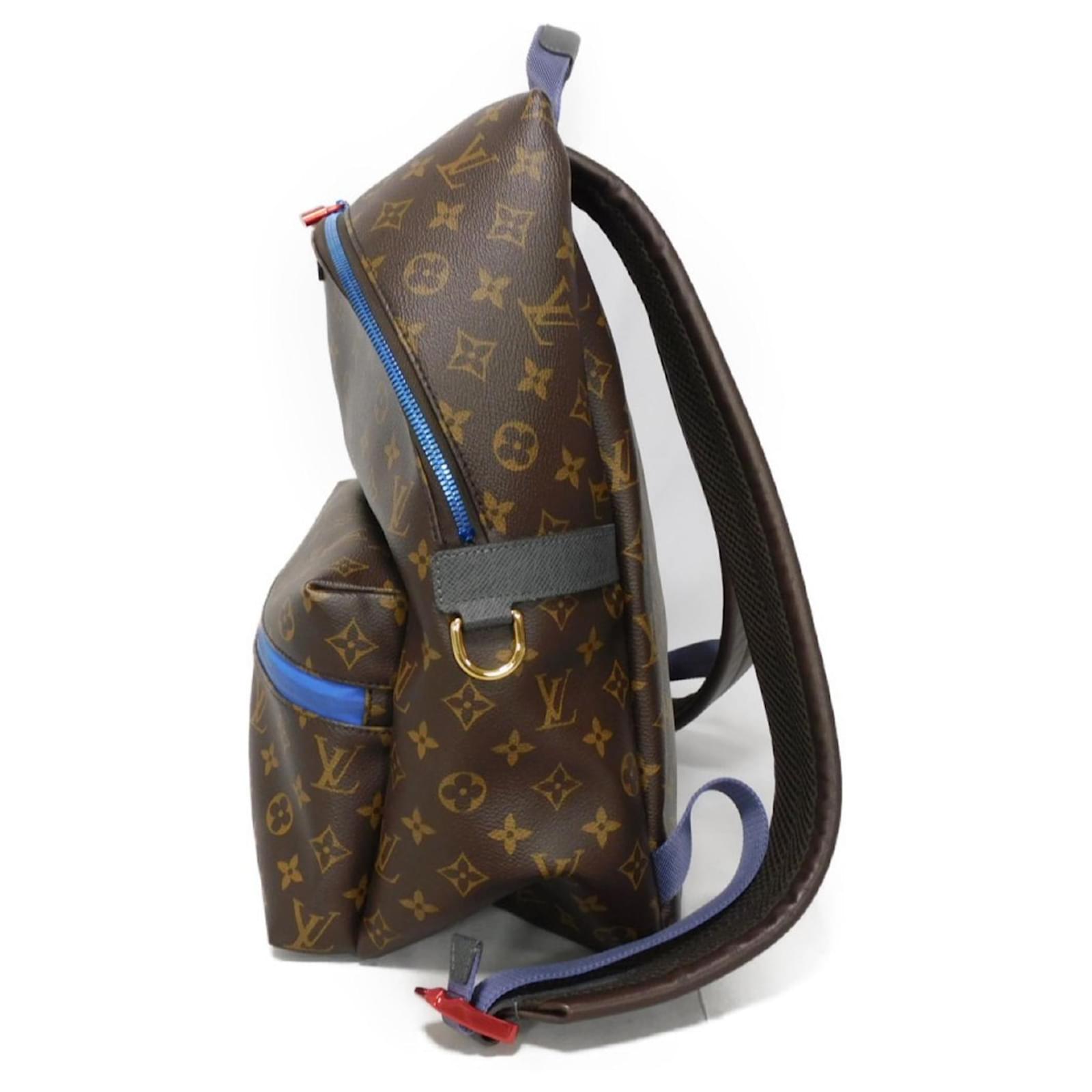 Louis Vuitton Apollo Backpack Brown Blue Monogram Leather Patent leather ref.2209075