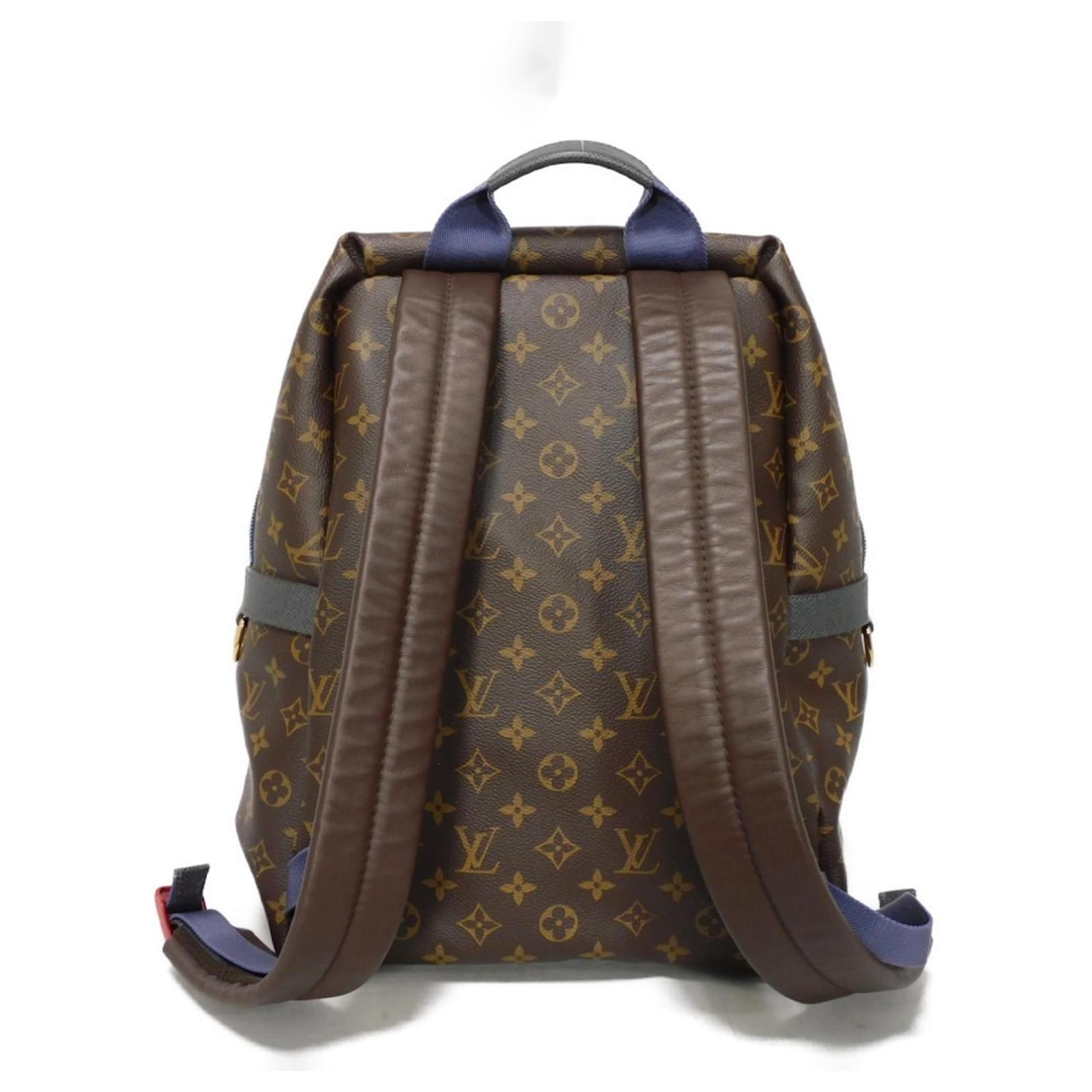 Louis Vuitton Apollo Backpack Brown Blue Monogram Leather Patent leather ref.2209075