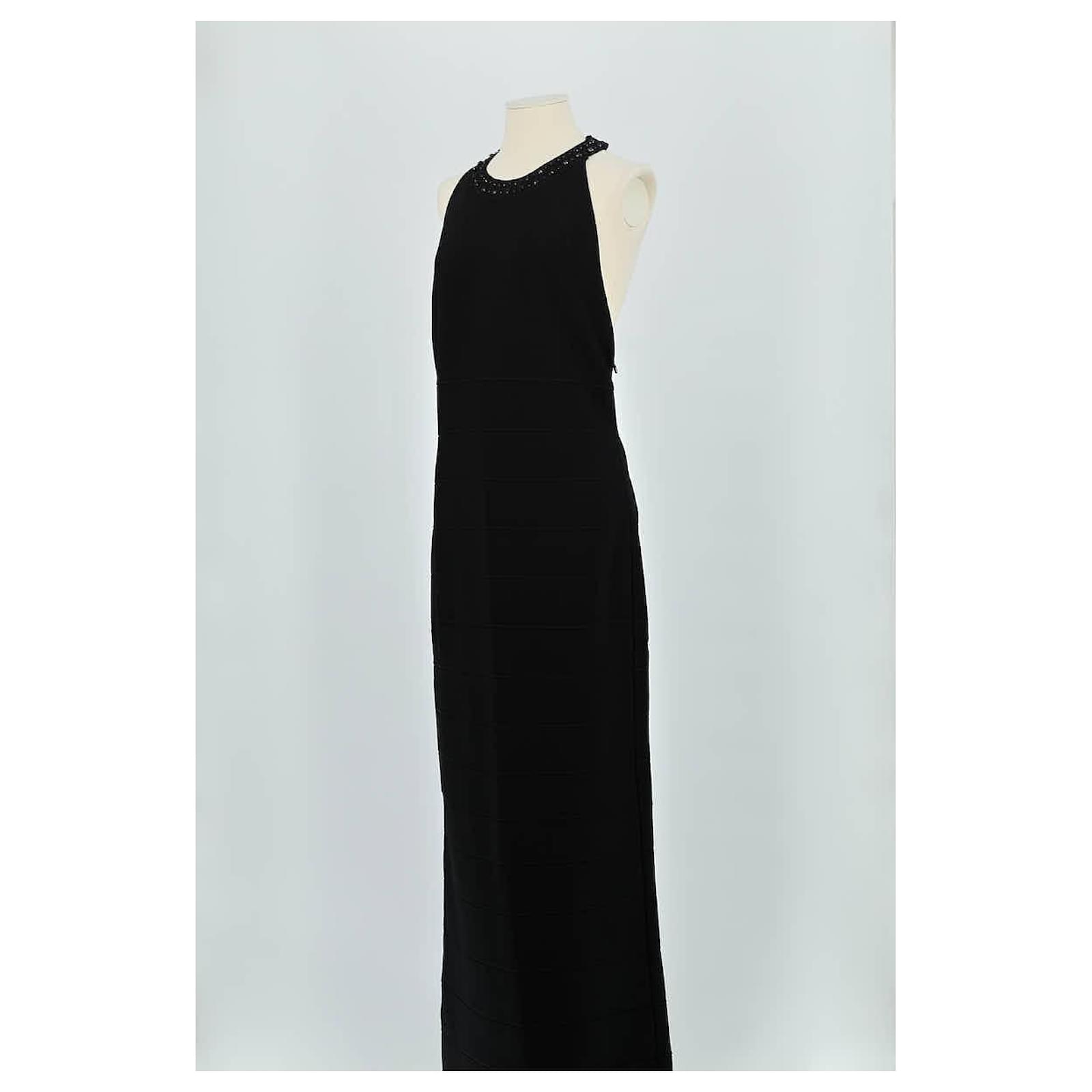 Herve Leger Black dress Synthetic ref.2209753 - Joli Closet