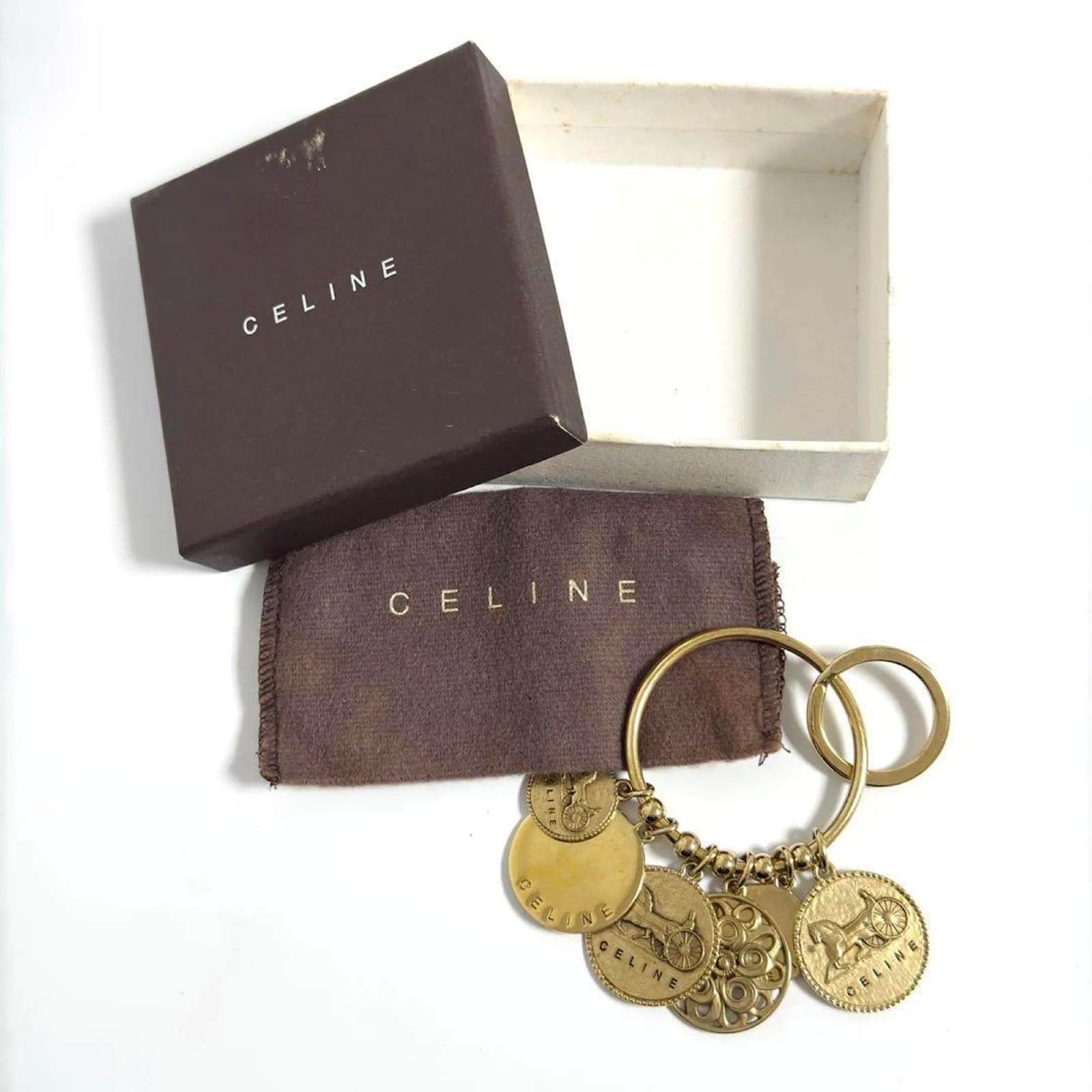 CELINE ♡ Vintage Key ring CELINE PARIS disc key-ring bag charm – Vintage Carwen