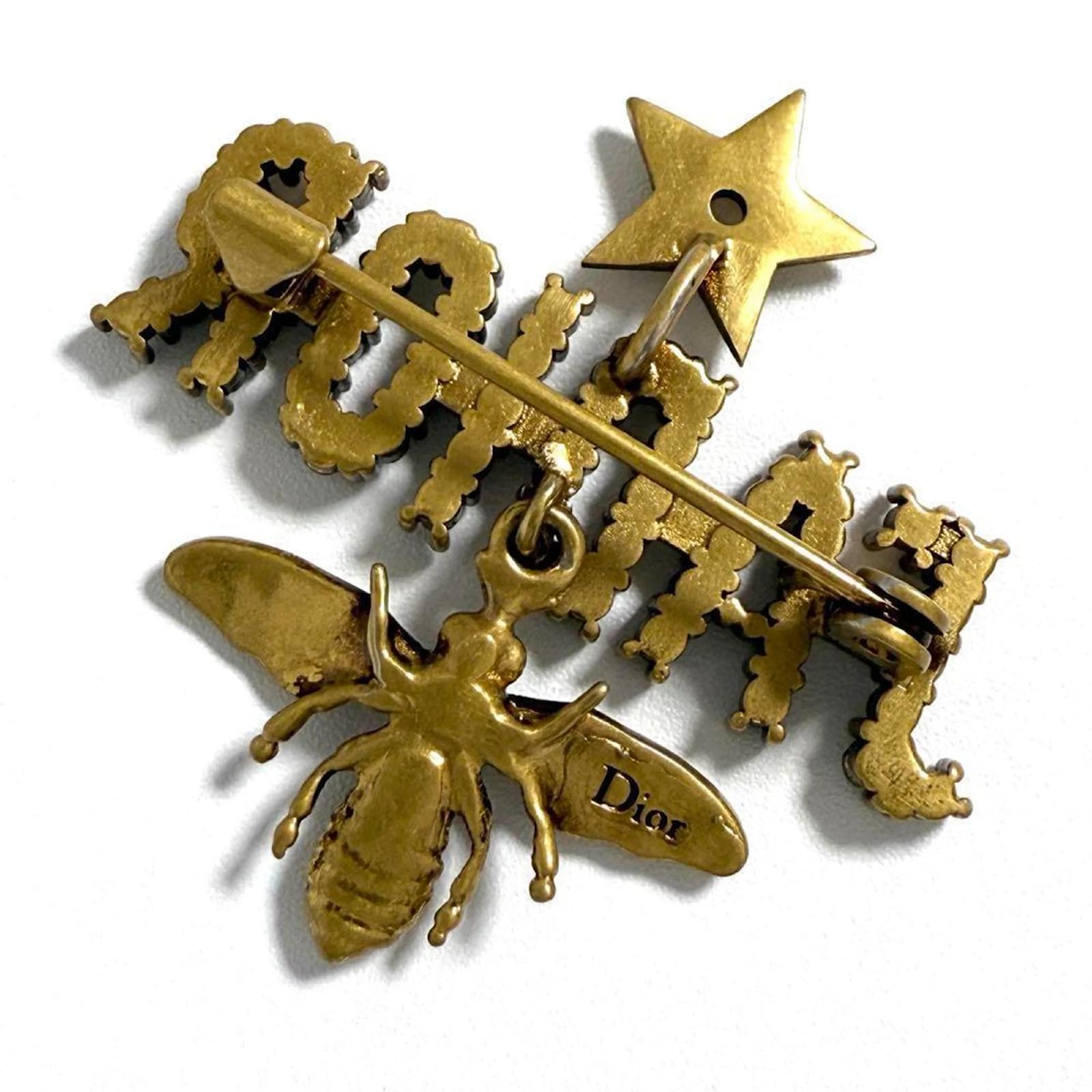 Christian Dior Women's Pin Brooch Badge Bee J'Adior Metal