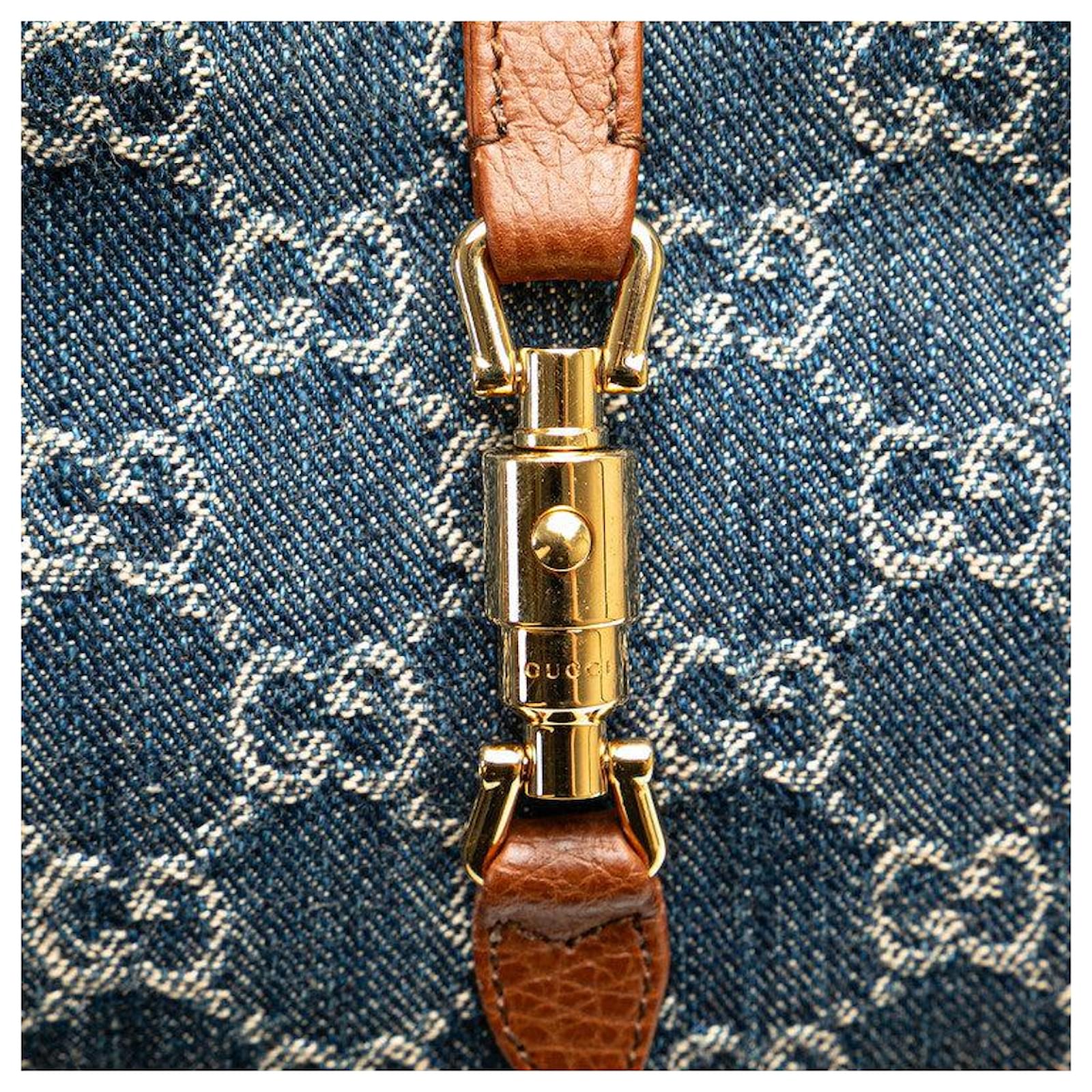 Gucci GG Denim Jackie 1961 2way bag 637092 Blue ref.2215055