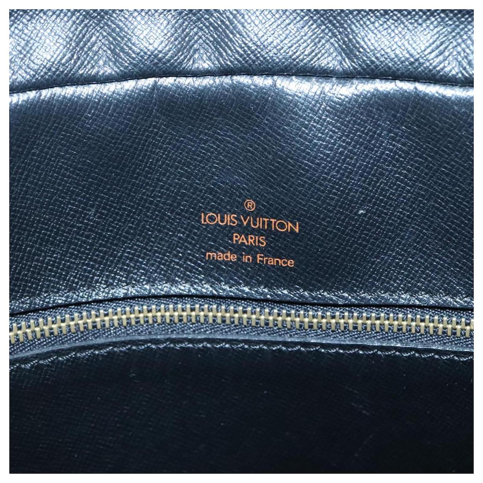 LOUIS VUITTON Epi Porte Documents Voyage Business Bag Blue M54475 Auth ep8830 Leather  ref.2216213