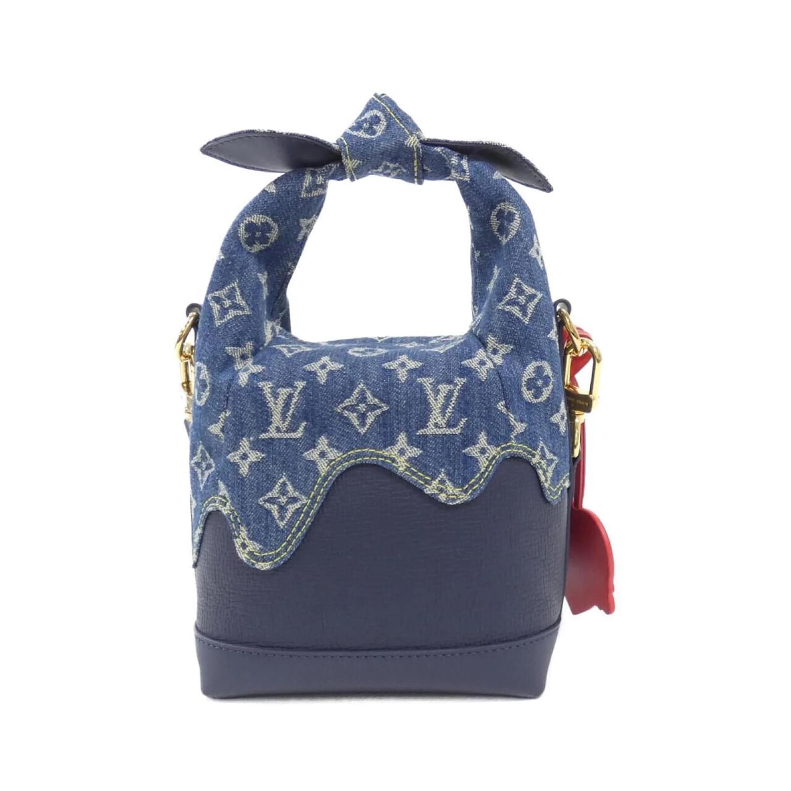 LVボストンバッグ drip Louis Vuitton Monogram Drip Japanese Cruiser Shoulder Bag Blue
