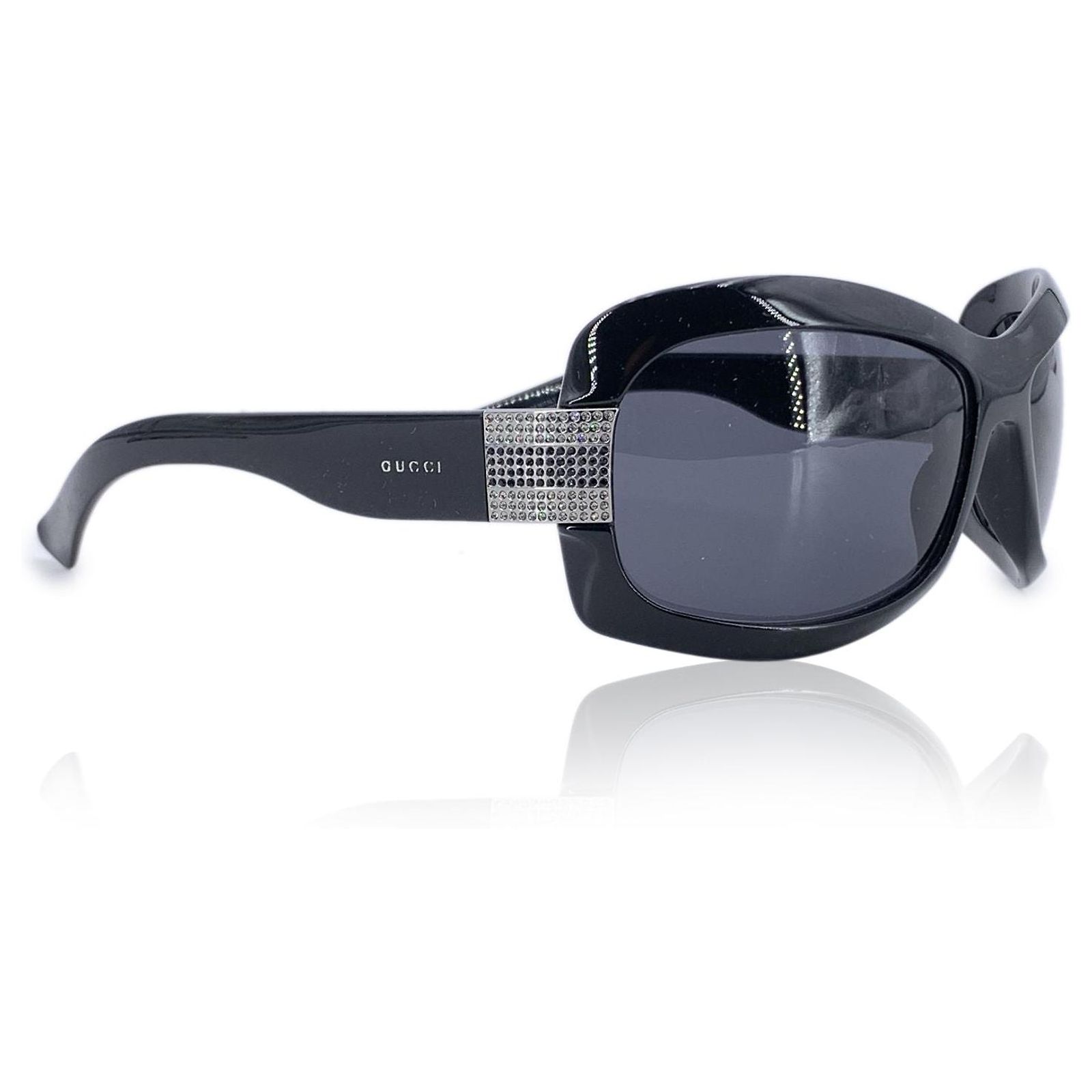 GUCCI Strass Crystal Sunglasses  Black Butterfly GG 2901 Gucci Butterfly Black Frame Sunglasses for Women for sale | eBay main image 2