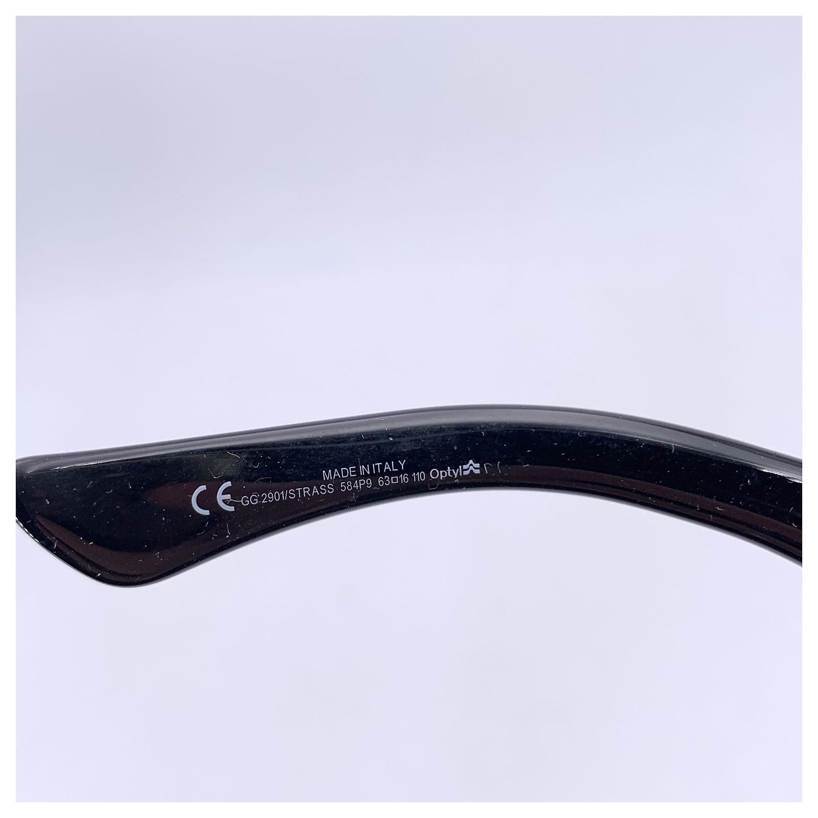GUCCI Strass Crystal Sunglasses  Black Butterfly GG 2901 Gucci Butterfly Black Frame Sunglasses for Women for sale | eBay main image 4