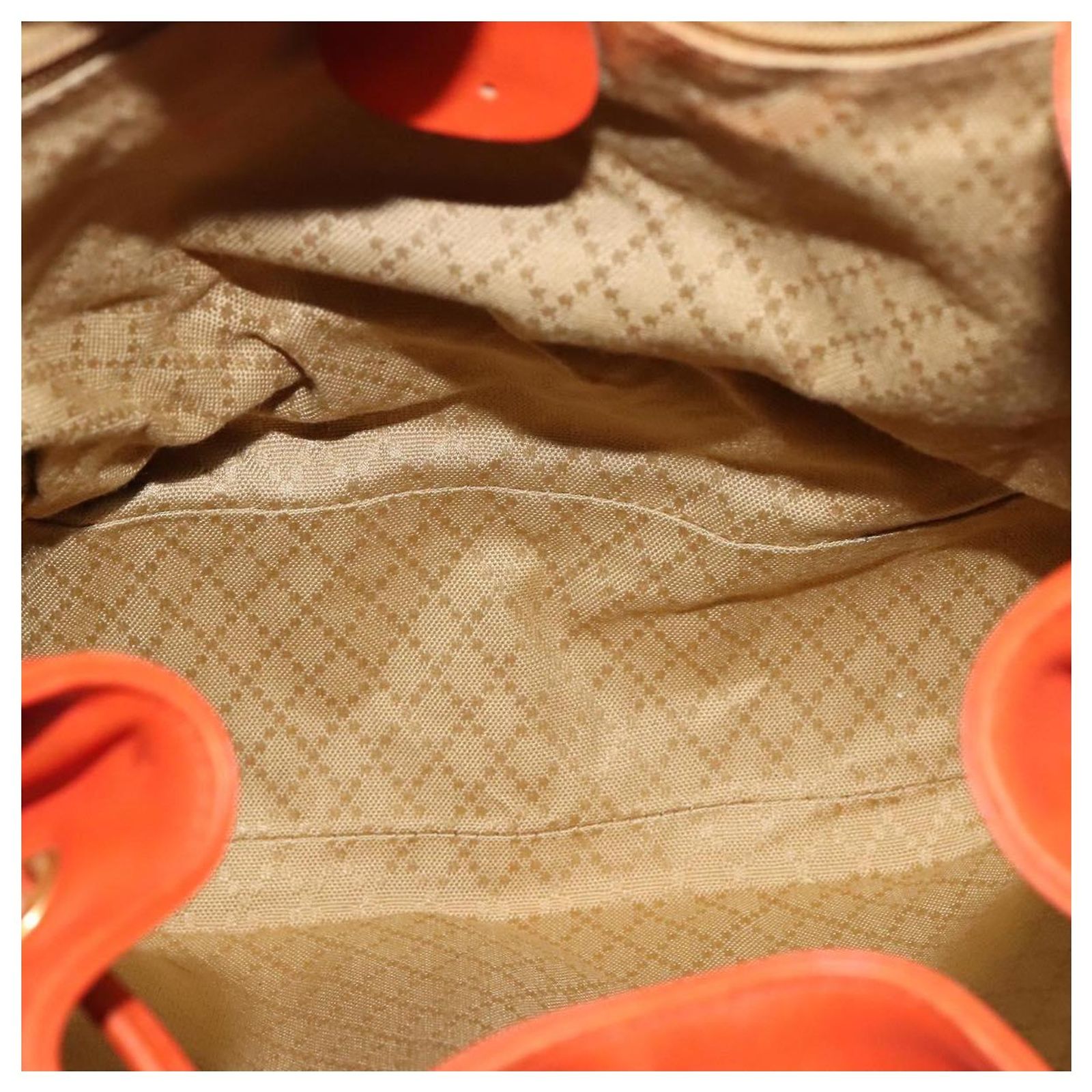 GUCCI Bamboo Backpack Leather Orange Gold 003 2058 0016 Auth mr1294 GUCCI Bamboo Backpack Leather Orange Gold 003 2058 0016 Auth  main image 3