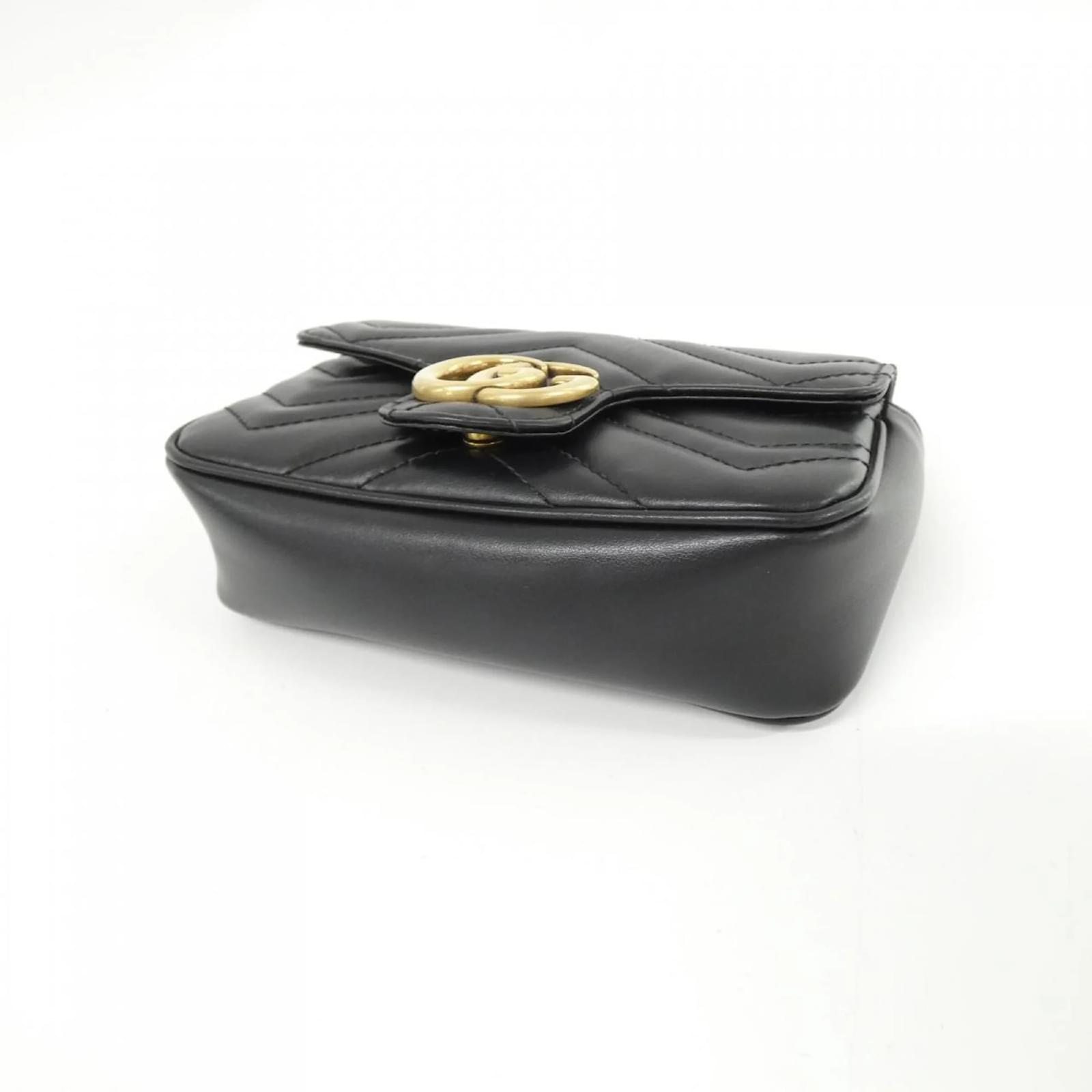 Gucci GG Marmont 476433 DTDCT Shoulder Bag Black