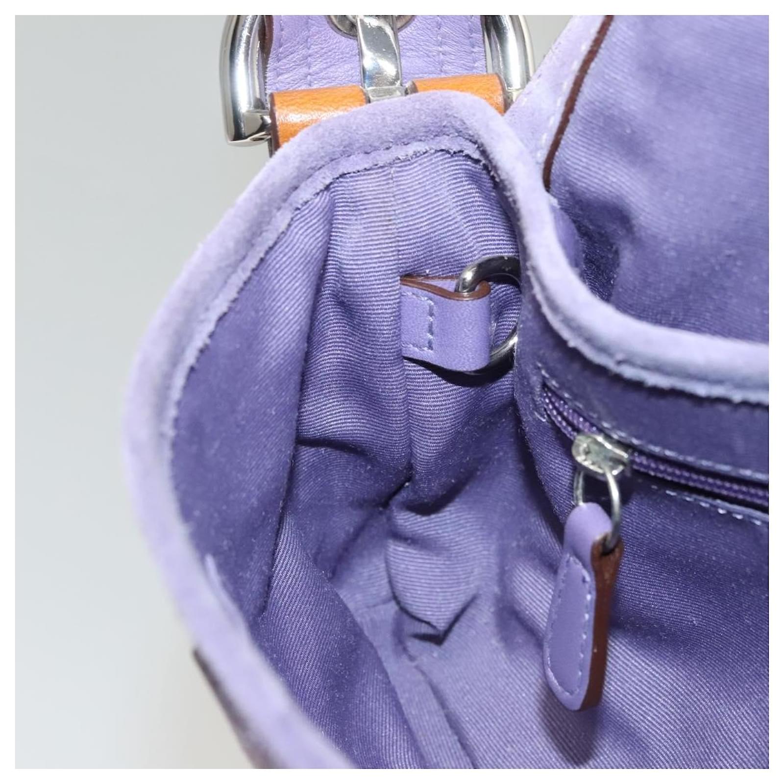 バッグ Coach suede soho purple Hand Bag Coach soho purple suede - Gem