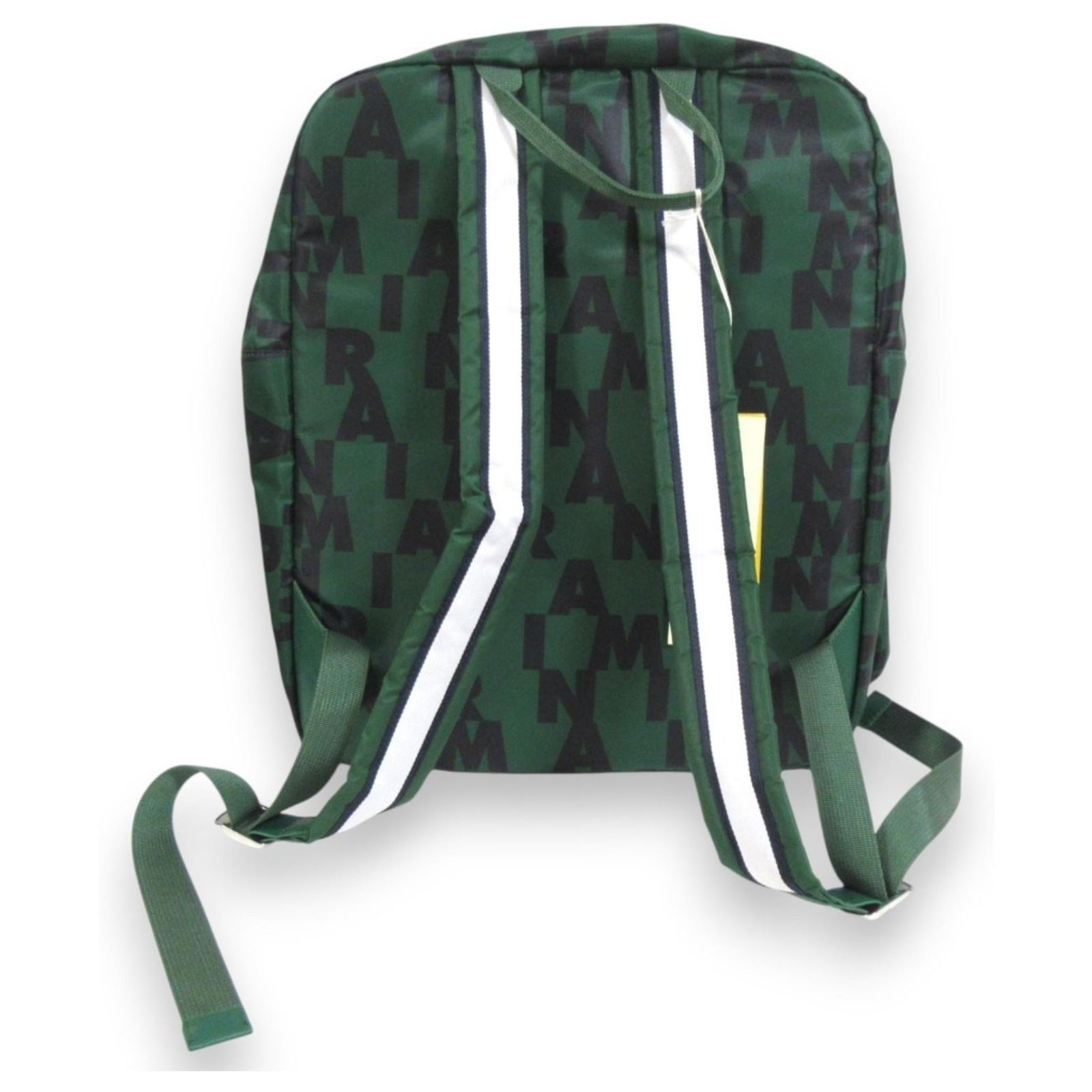 Marni green and Black logo Patterned Backpack Marni Polka Dot Drawstring Bag main image 3