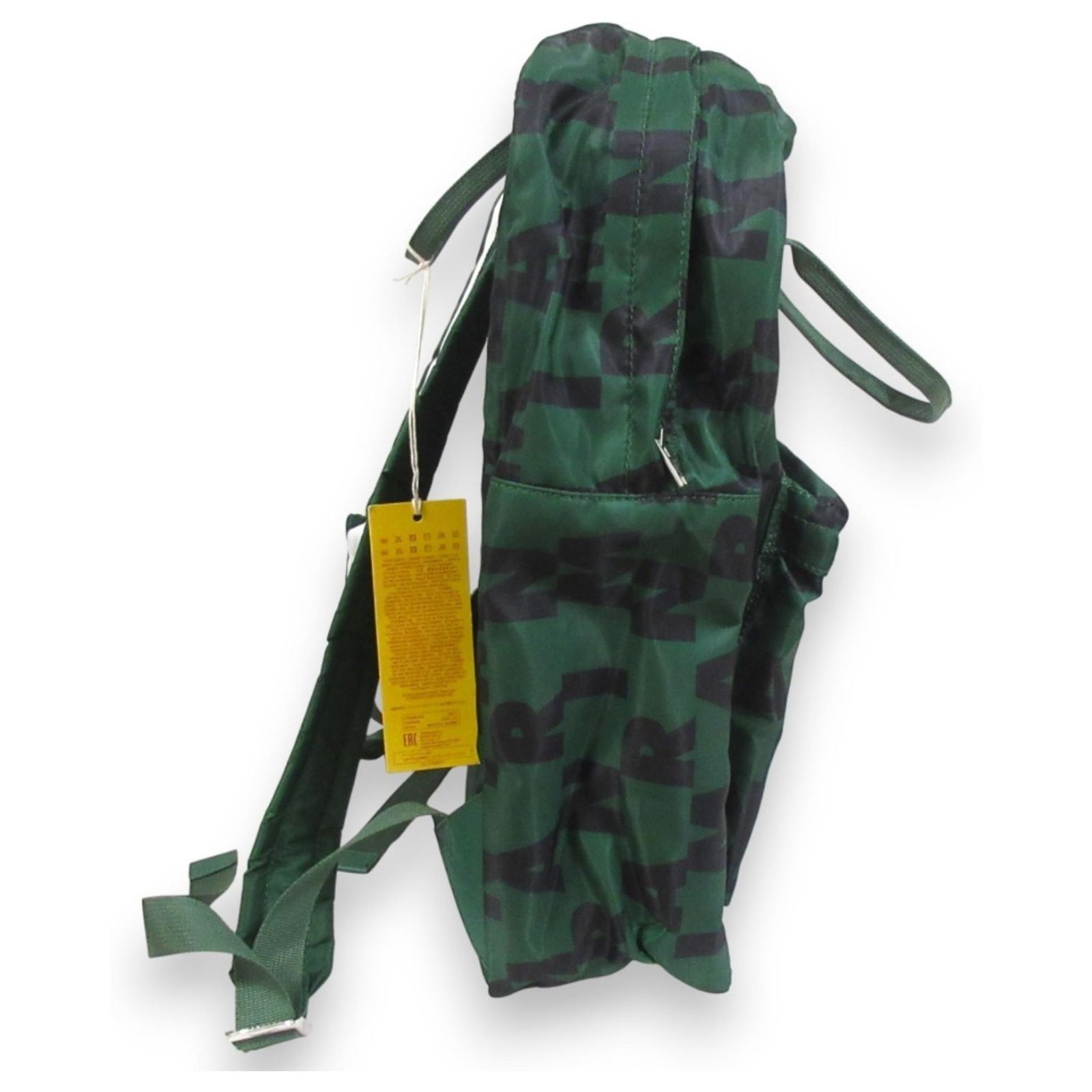 Marni green and Black logo Patterned Backpack Marni Polka Dot Drawstring Bag main image 4