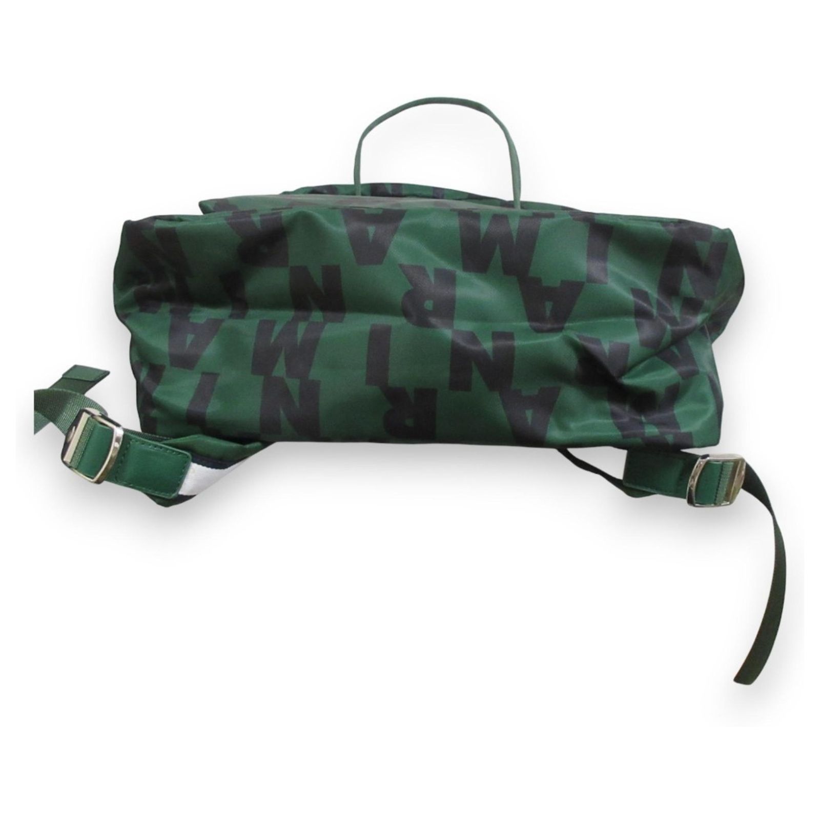 Marni Logo Print Backpack M00633 Black Green ref.2222361  display picture 1