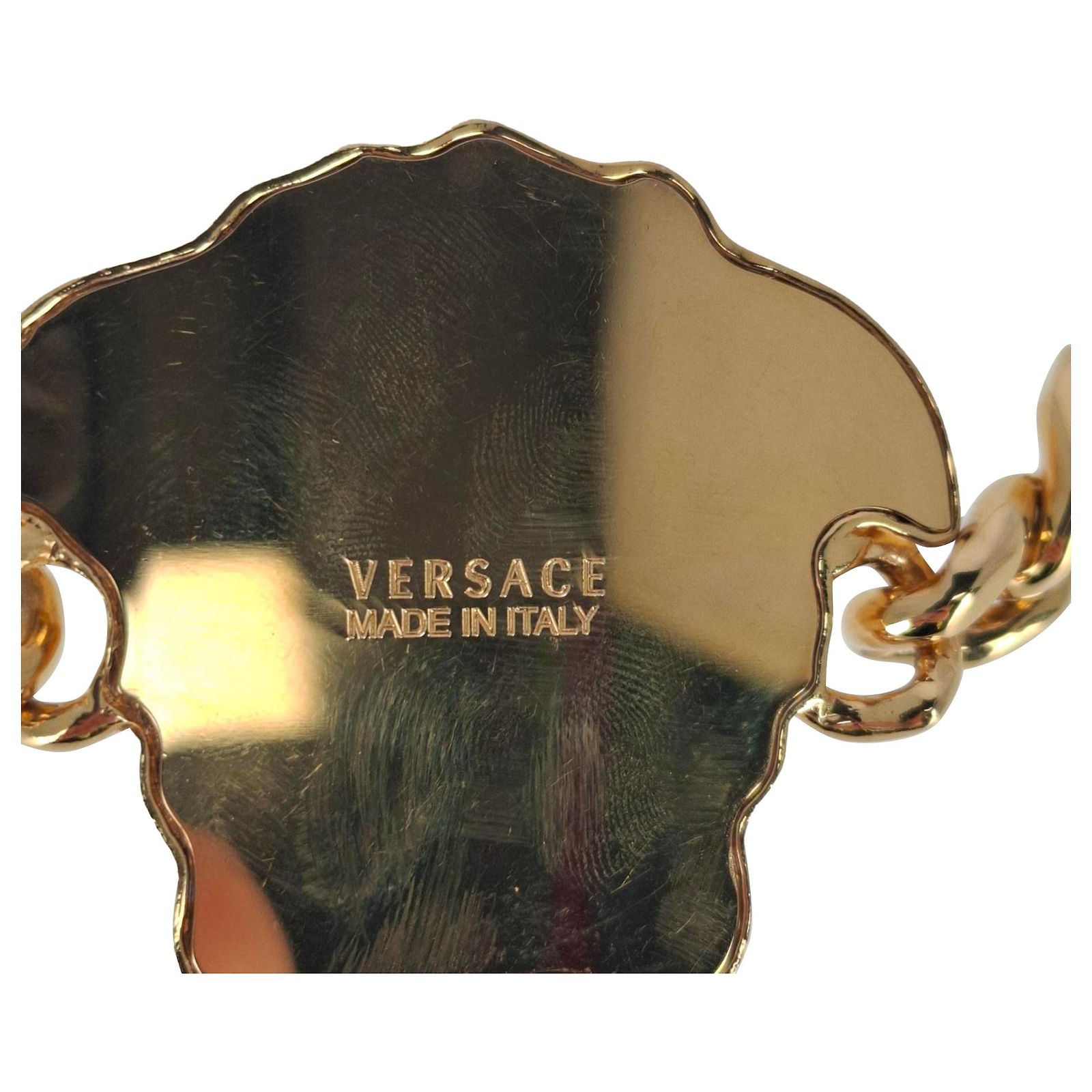 Versace Belt gold metal with buckle Medusa head in original 