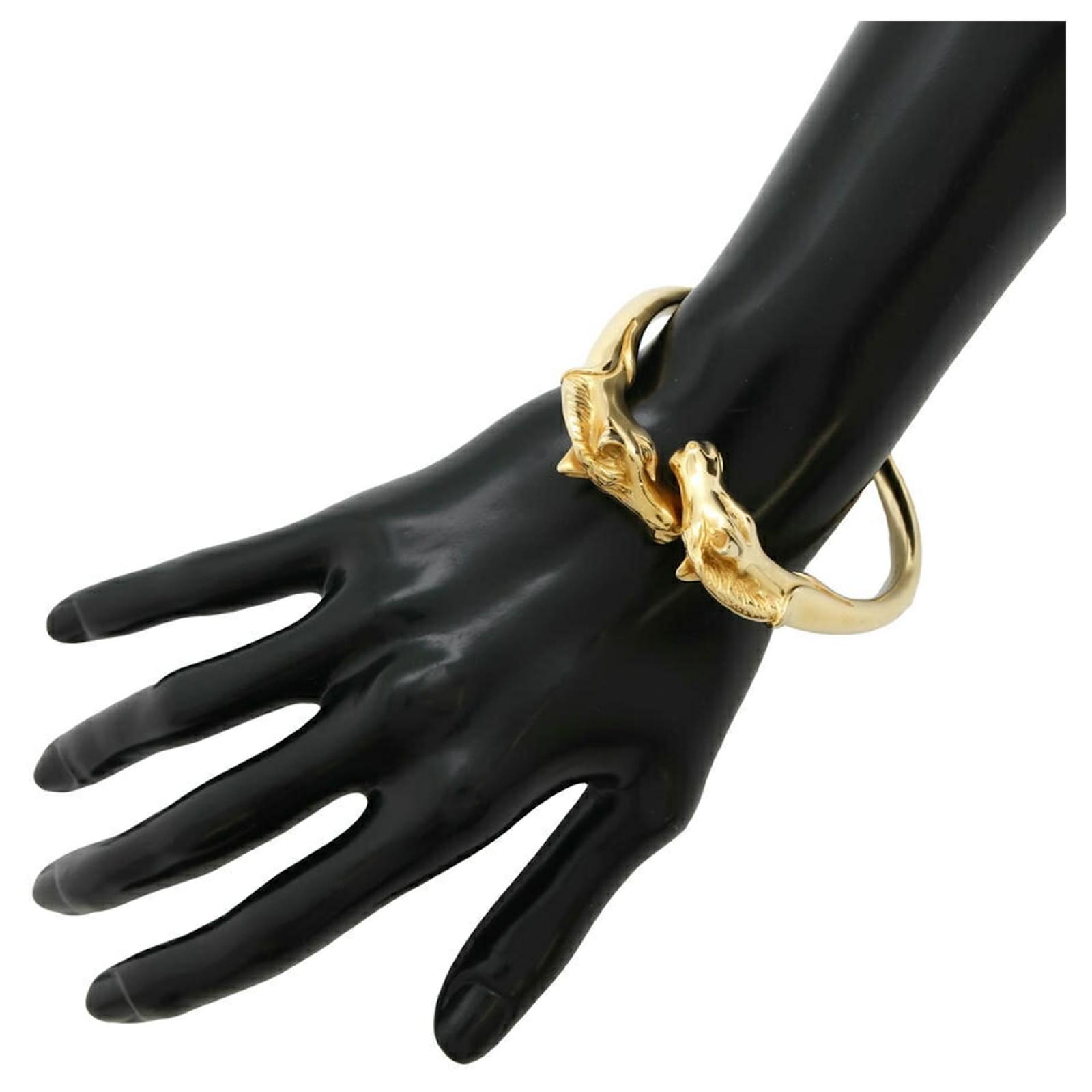 Hermes Cheval Double Head Bangle HERMES Cheval Horse Bangle double