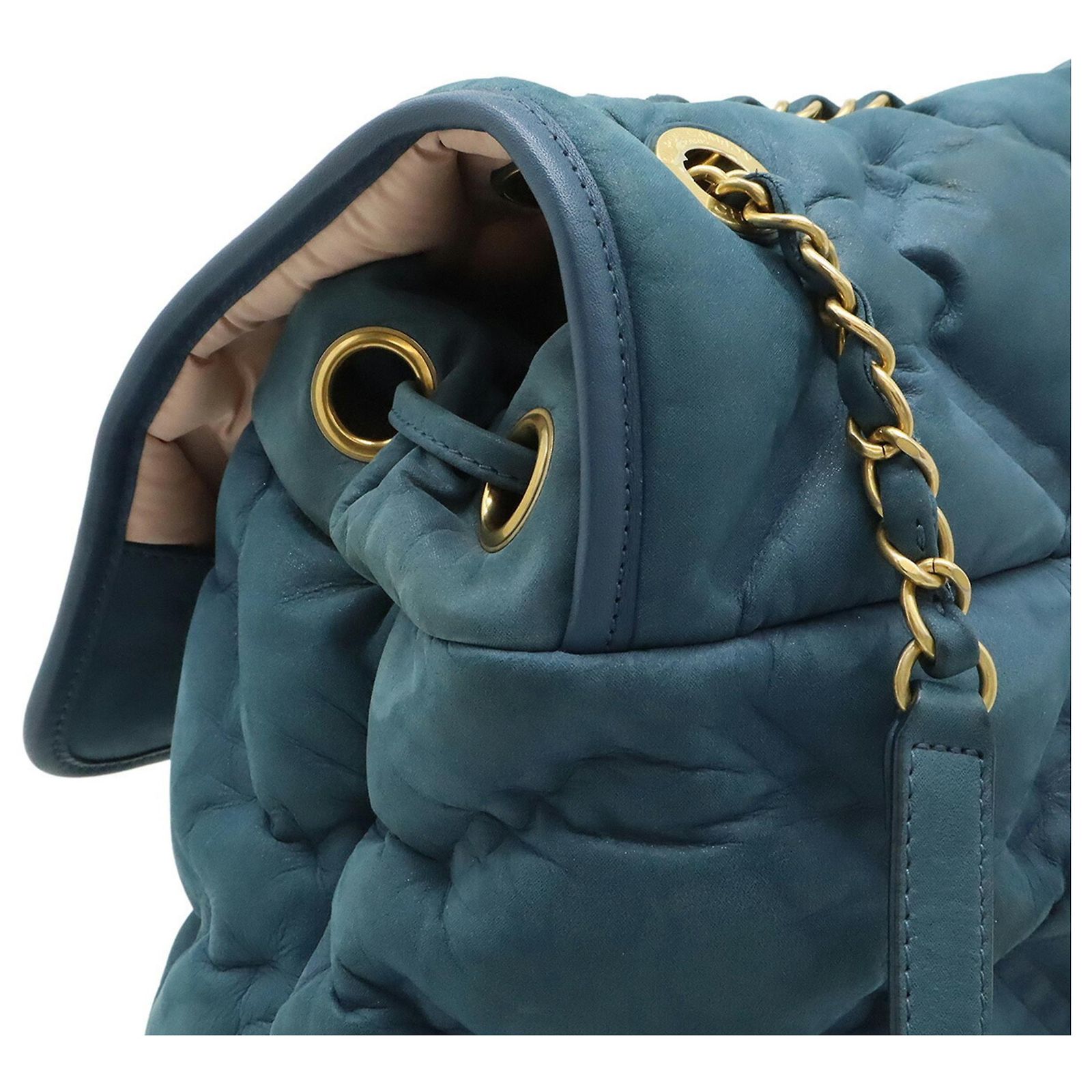 Chanel Bubble Quilt Chain Shoulder Backpack Pink Blue  display picture 3