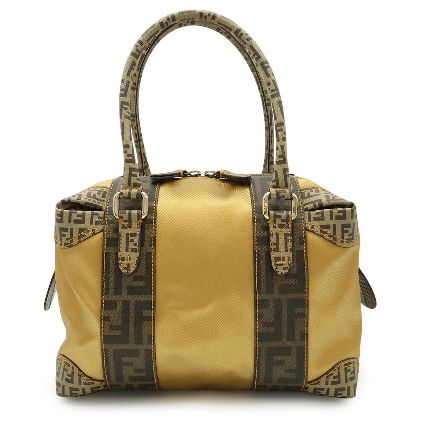 Authentic Fendi Leather Tote Bag Fendi Second Hand Bags Auth FENDI