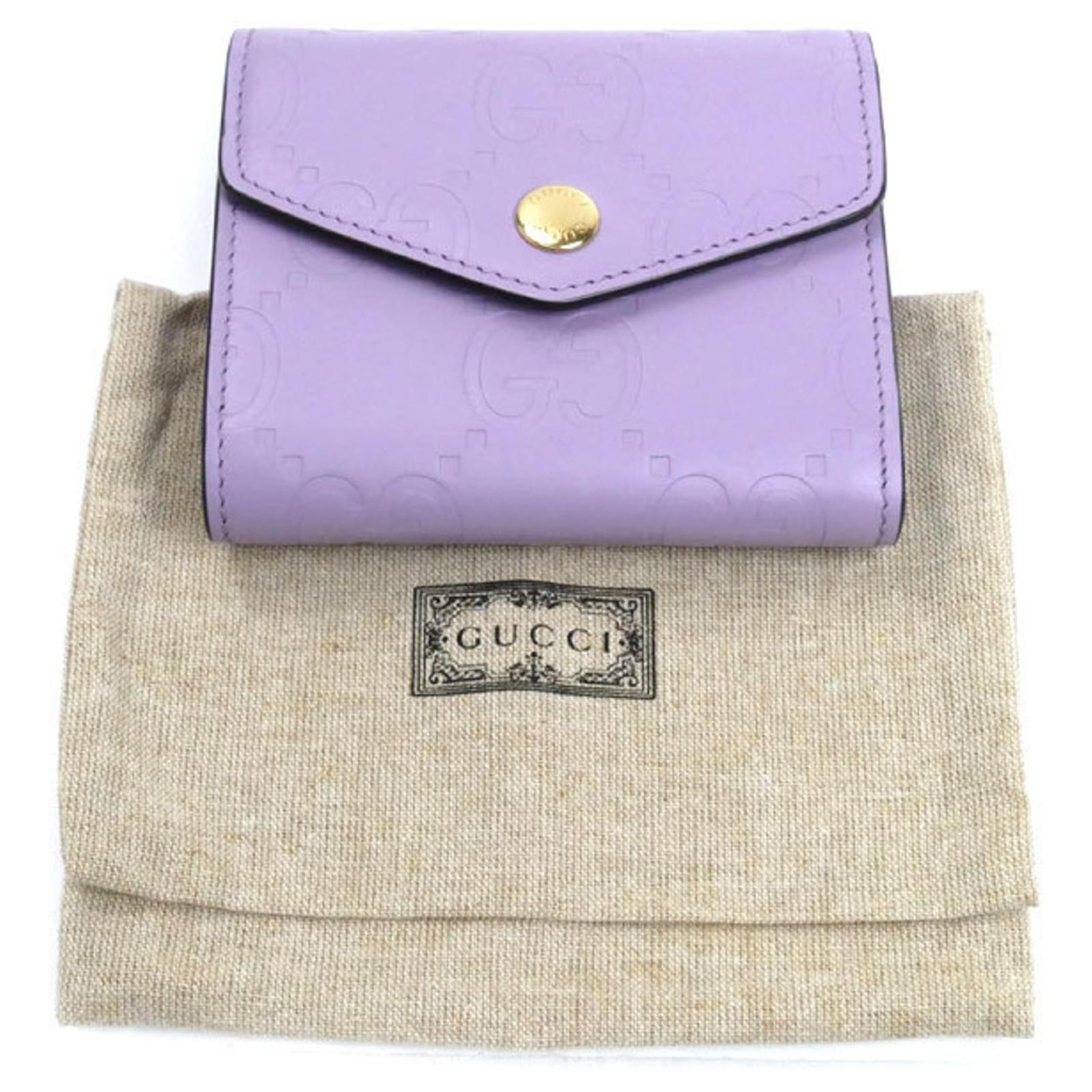 Gucci GG Medium Tri-fold Wallet in Lilac ref.2225771 - Joli Closet
