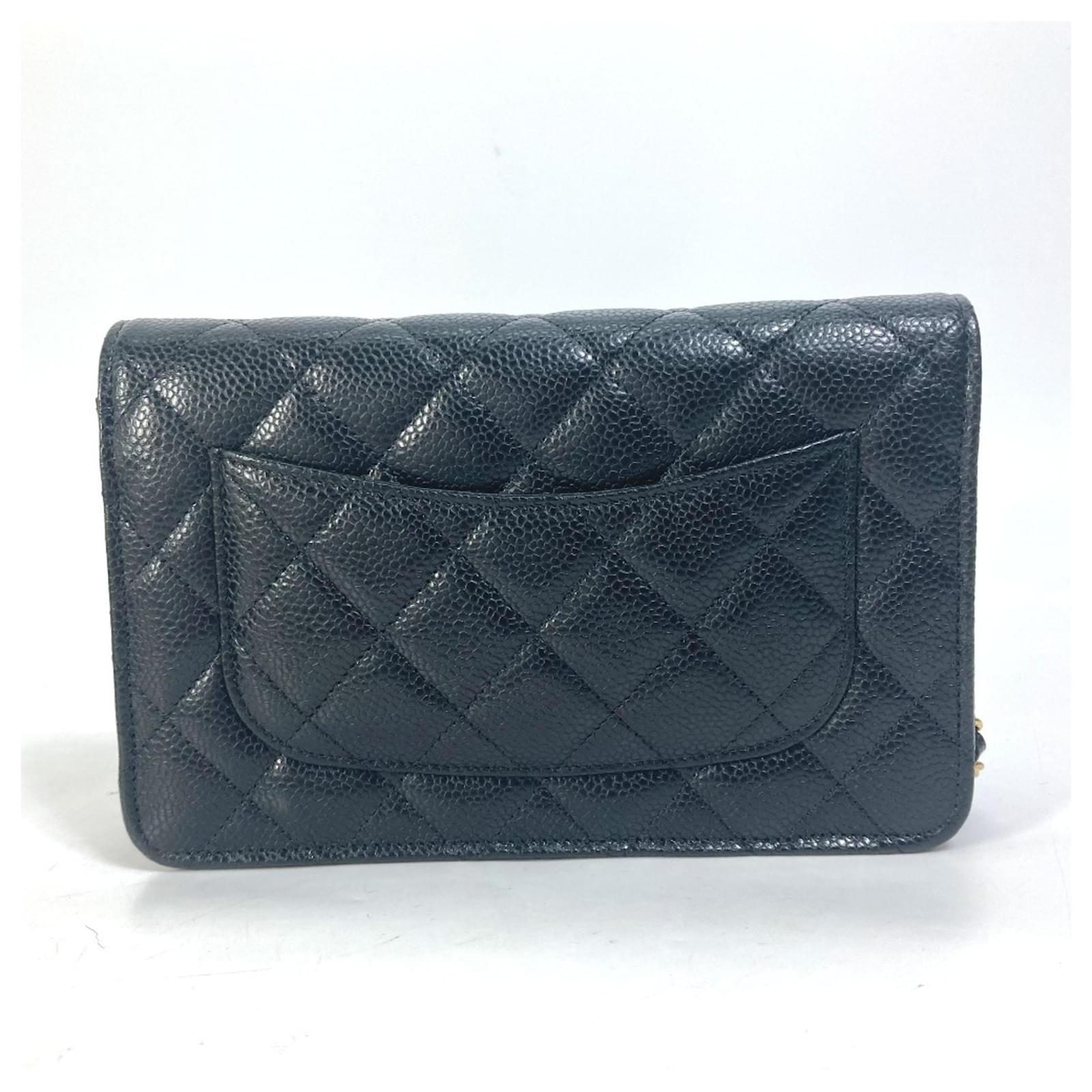 ショルダーバッグ・ポシェット × ヴィンテージ(中古) Chanel Caviar WOC Mini Crossbody Bag AP0250 CHANEL WOC Quilted Leather Caviar Black Crossbody Bag