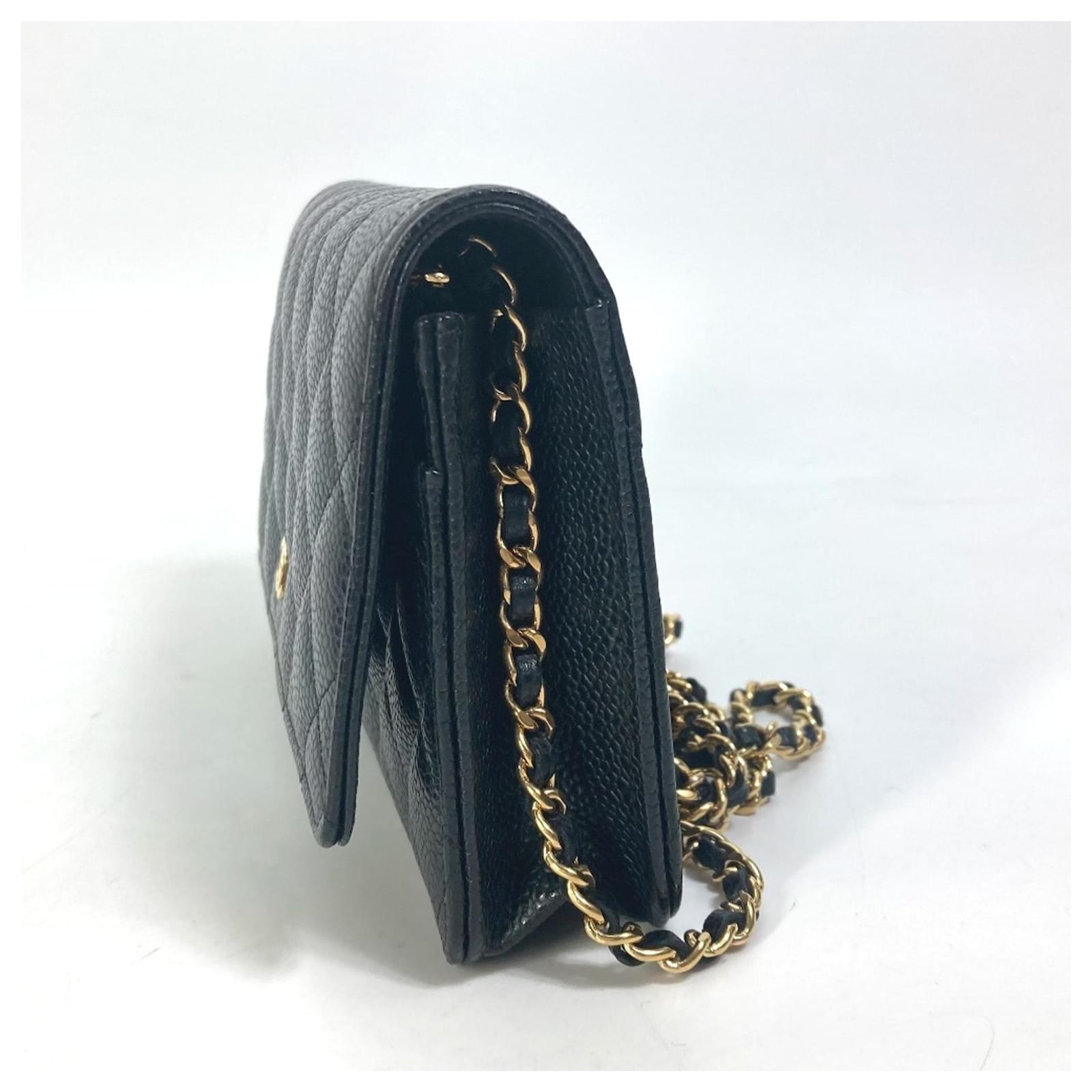 Chanel AP0250 Long Wallet Crossbody Bag Black ref.2228267