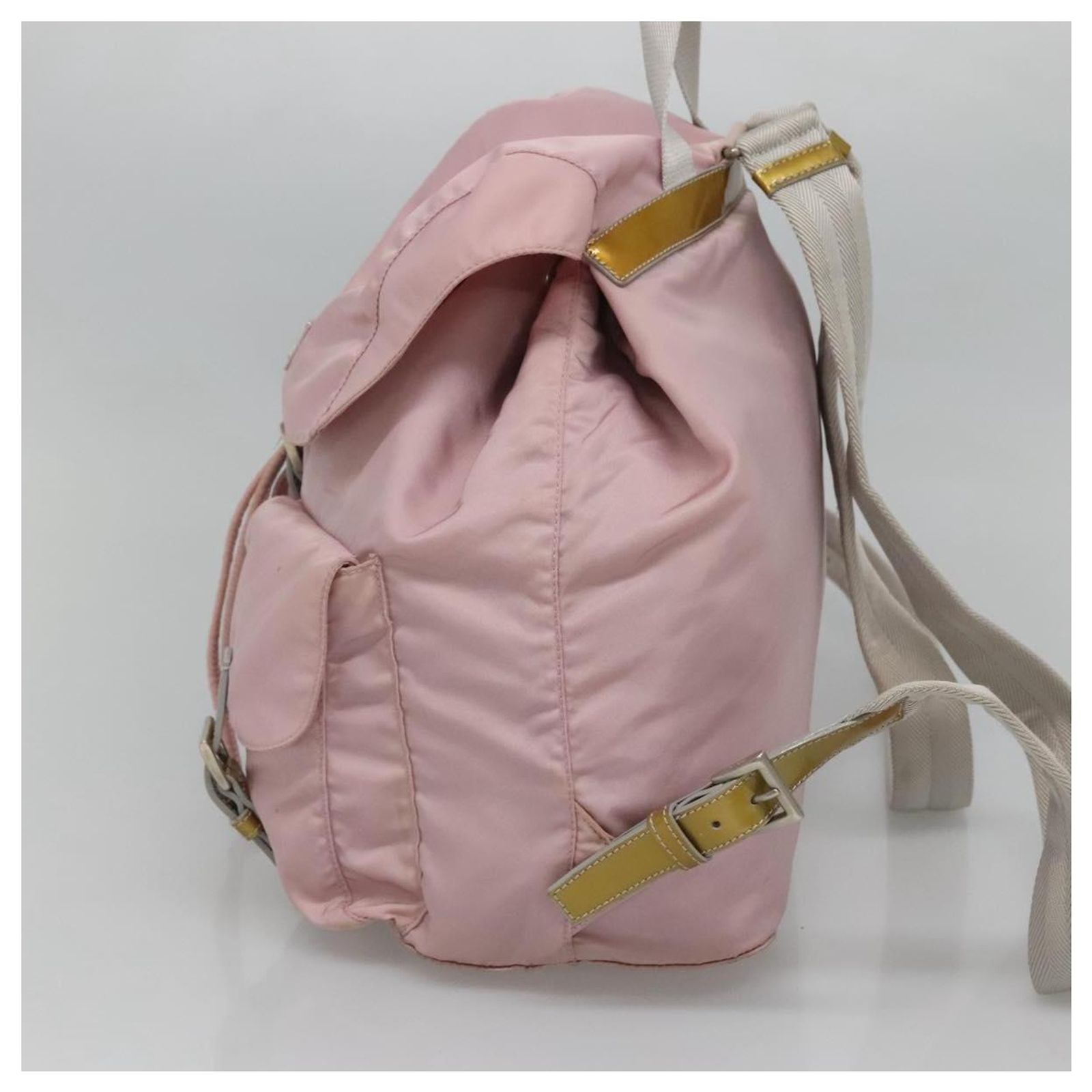 PRADA Backpack Nylon Pink Silver Auth 153366 PRADA Backpack Nylon Pink Auth 81180 | eBay main image 2