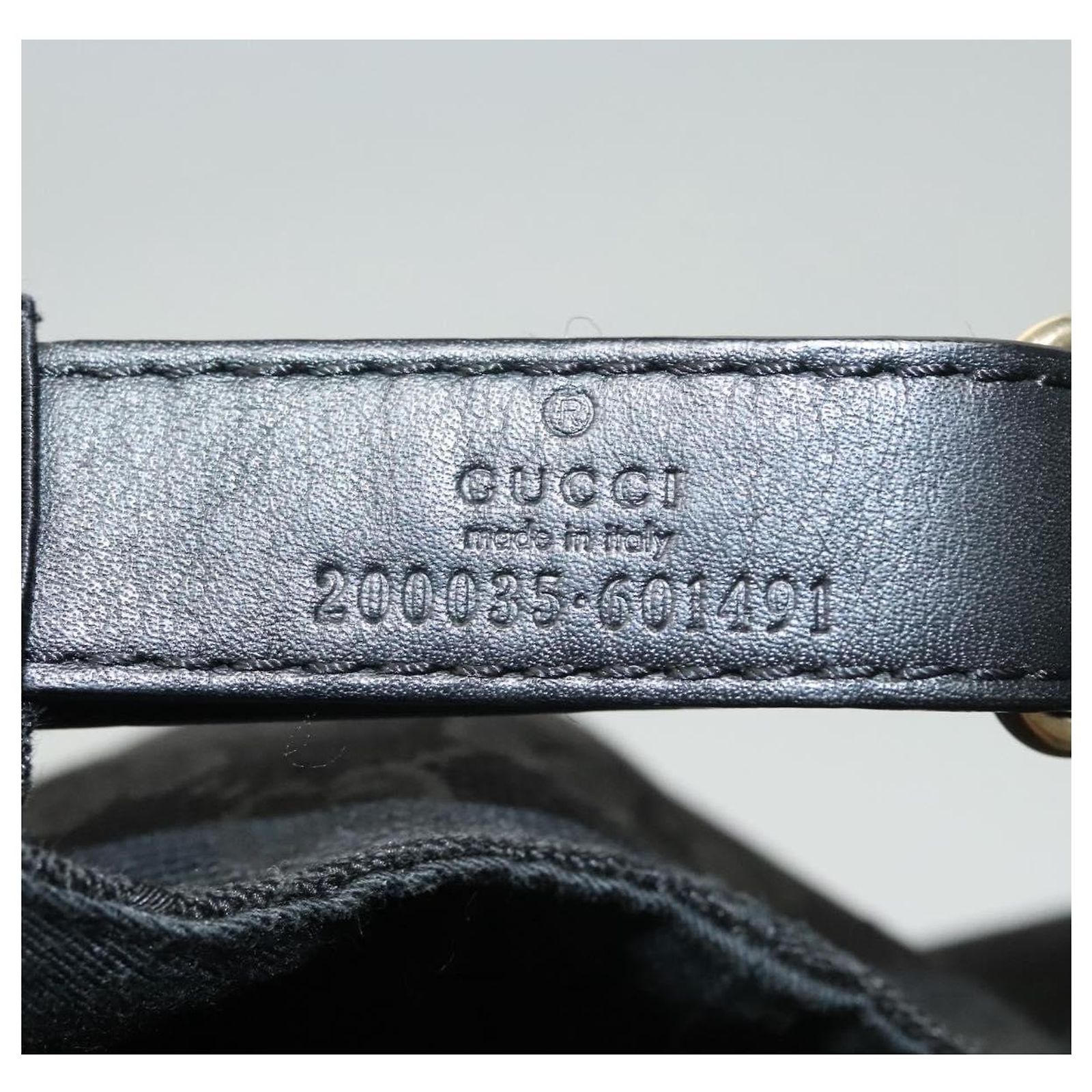 GUCCI Web Sherry Line Hat XL Black Green Red 200035 Auth  display picture 2