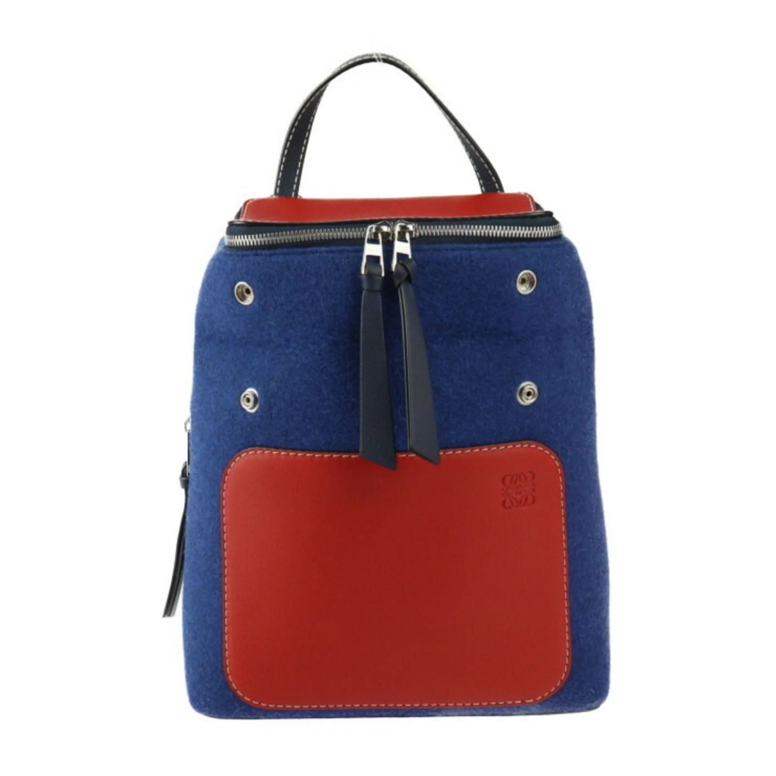 Loewe Goya Backpack 316.30.P40 Women\'s Leather Backpack Blue Loewe Goya Backpack 316.30.P40 Women\ main image 3
