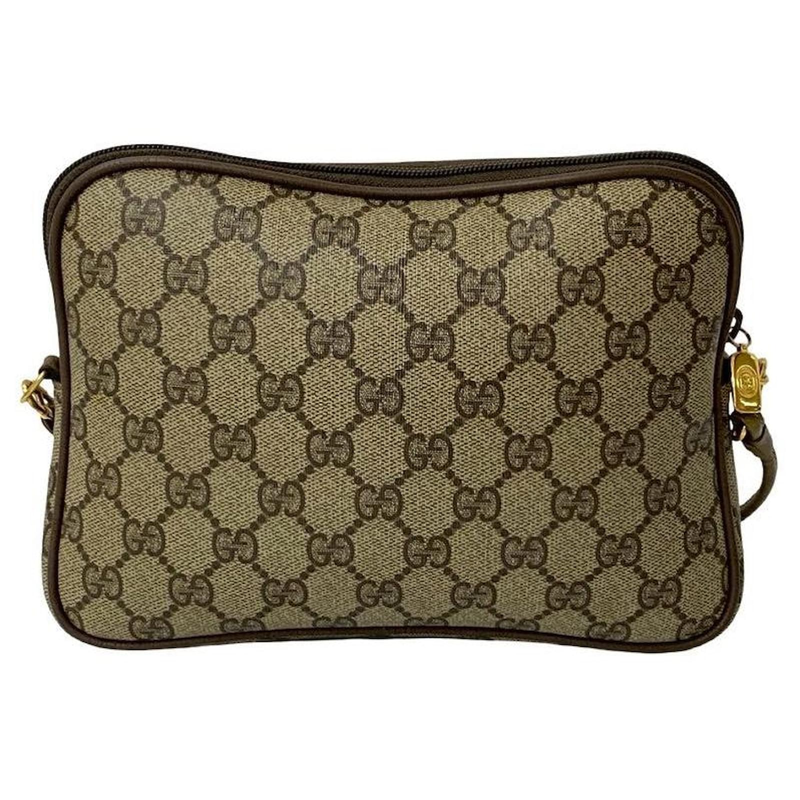 バッグ OLD GUCCI LOGO LEATHER SHOULDER BAG GUCCI Vintage G Square Logo Shoulder Bag Handbag Magnet