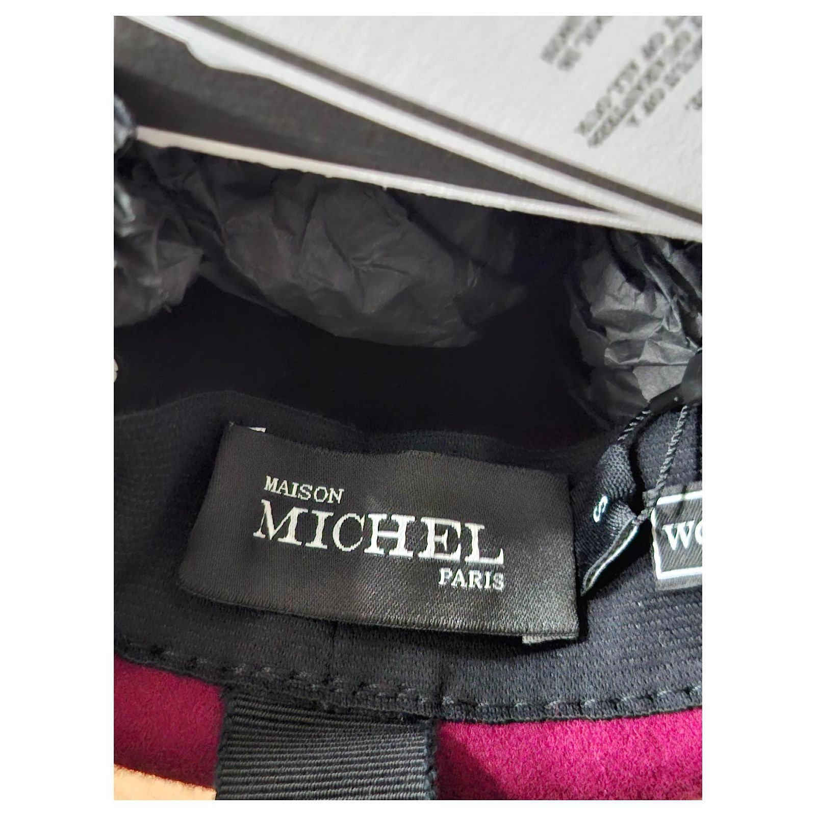 Maison Michel Bonnie Beret in Red Wool ref.2237595 - Joli Closet