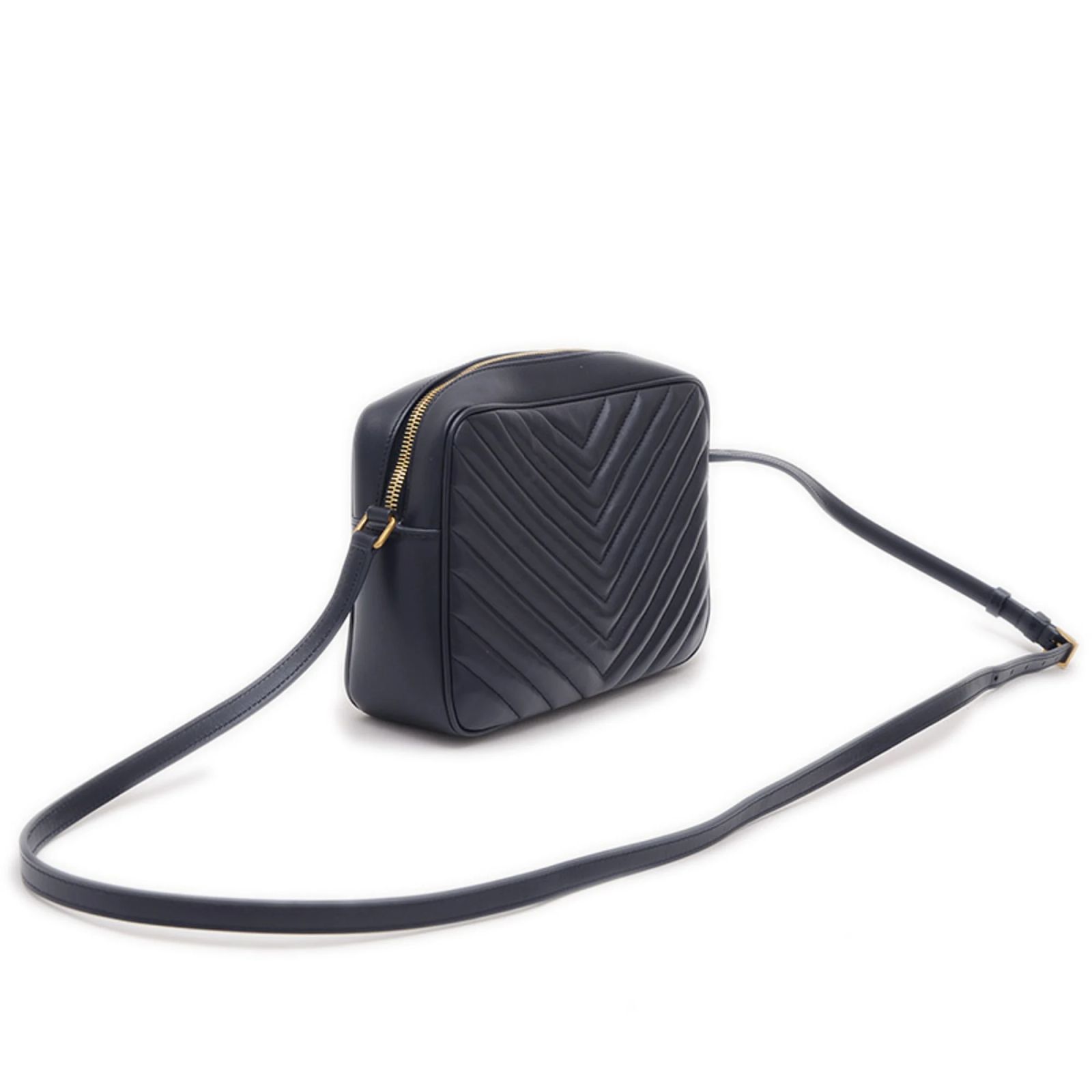 Yves Saint Laurent Lou Camera Bag Navy blue Leather ref.2238375 - Joli ...