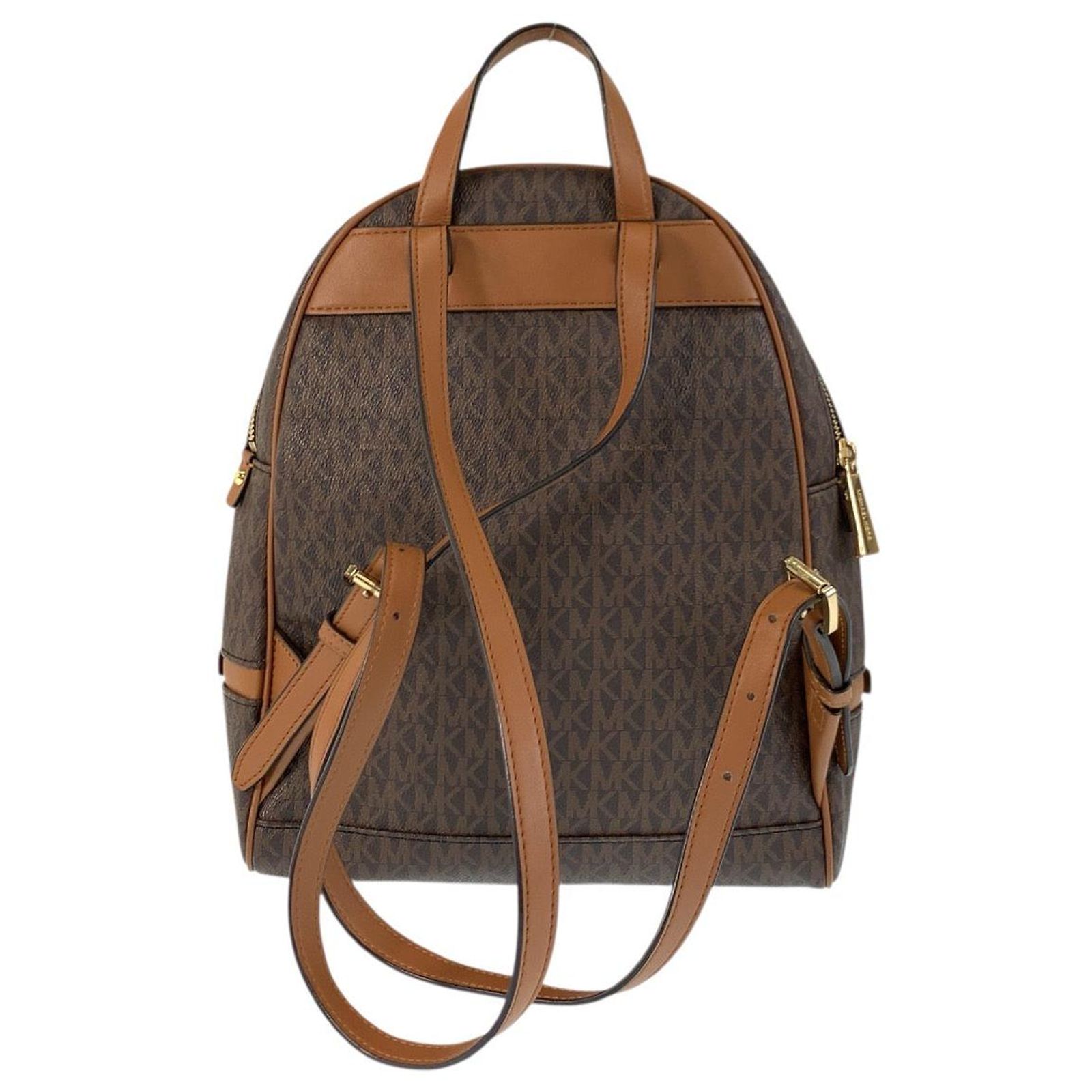 Michael Kors MK Signature PVC Backpack Brown Plastic ref.2239361 - Joli ...
