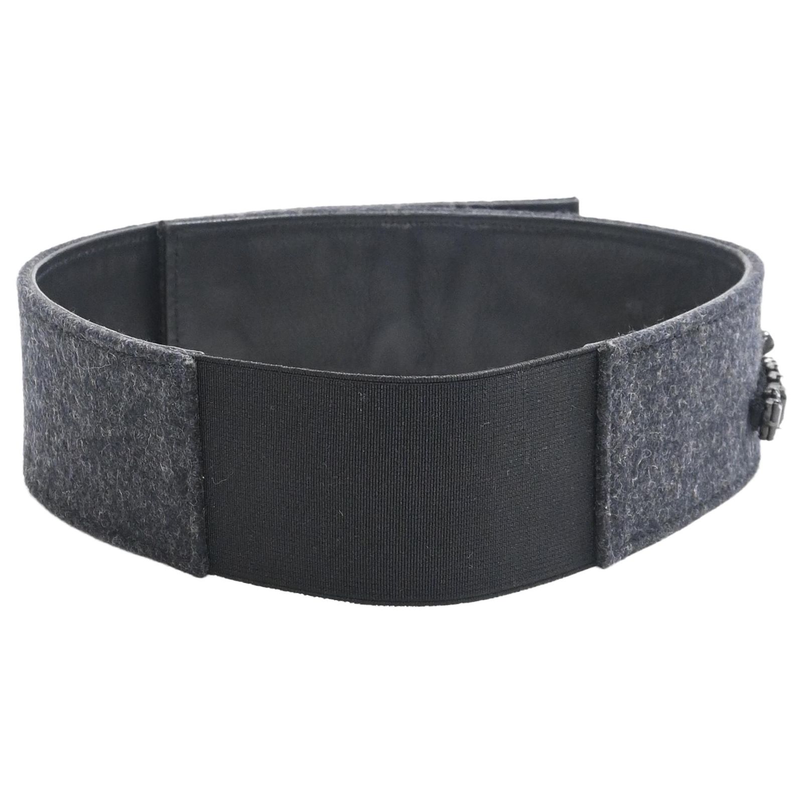 Marni Beaded Belt in Black Wool Velvet ref.2239637 - Joli Closet display picture 1