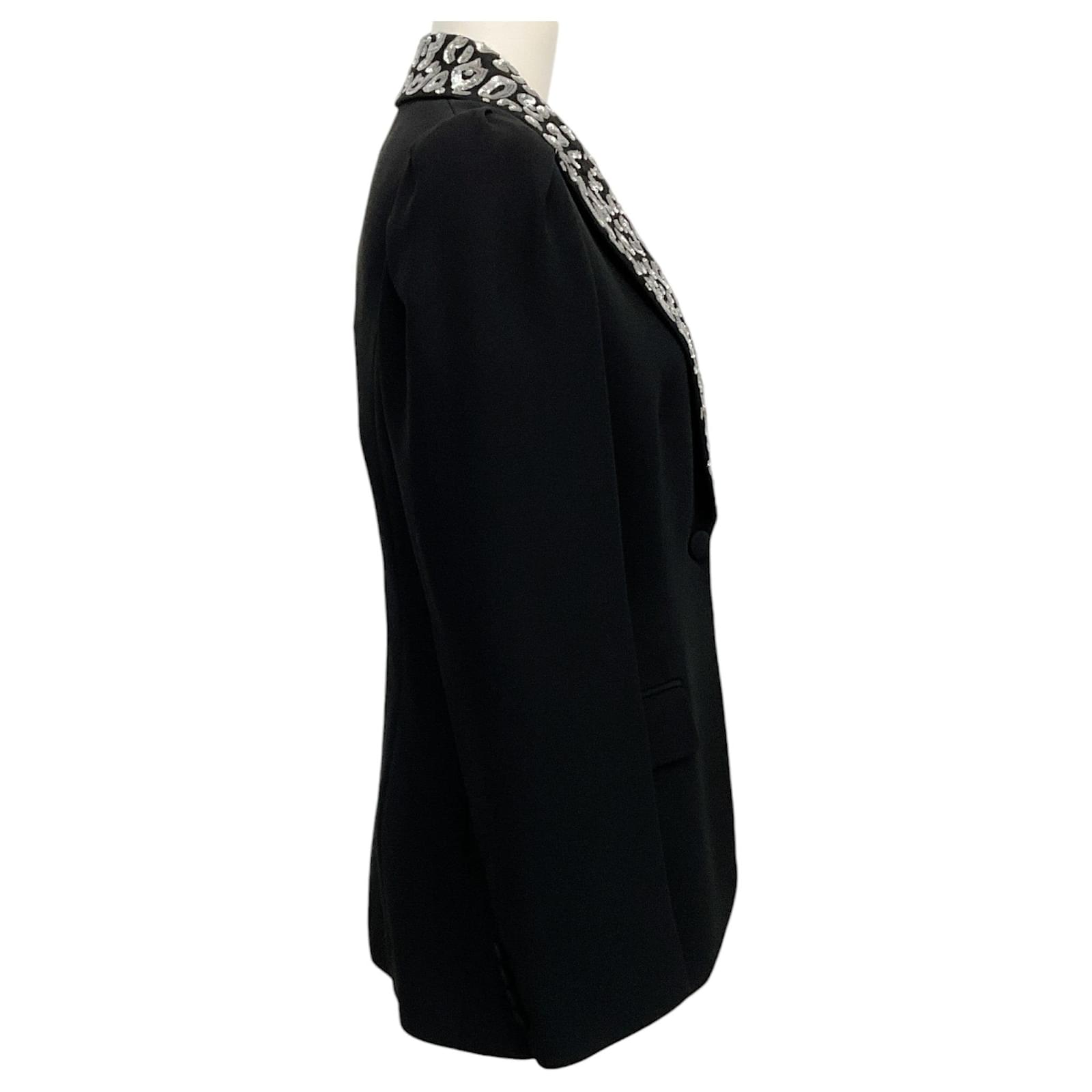 Autre Marque Michael Kors Collection Black Blazer with Silver