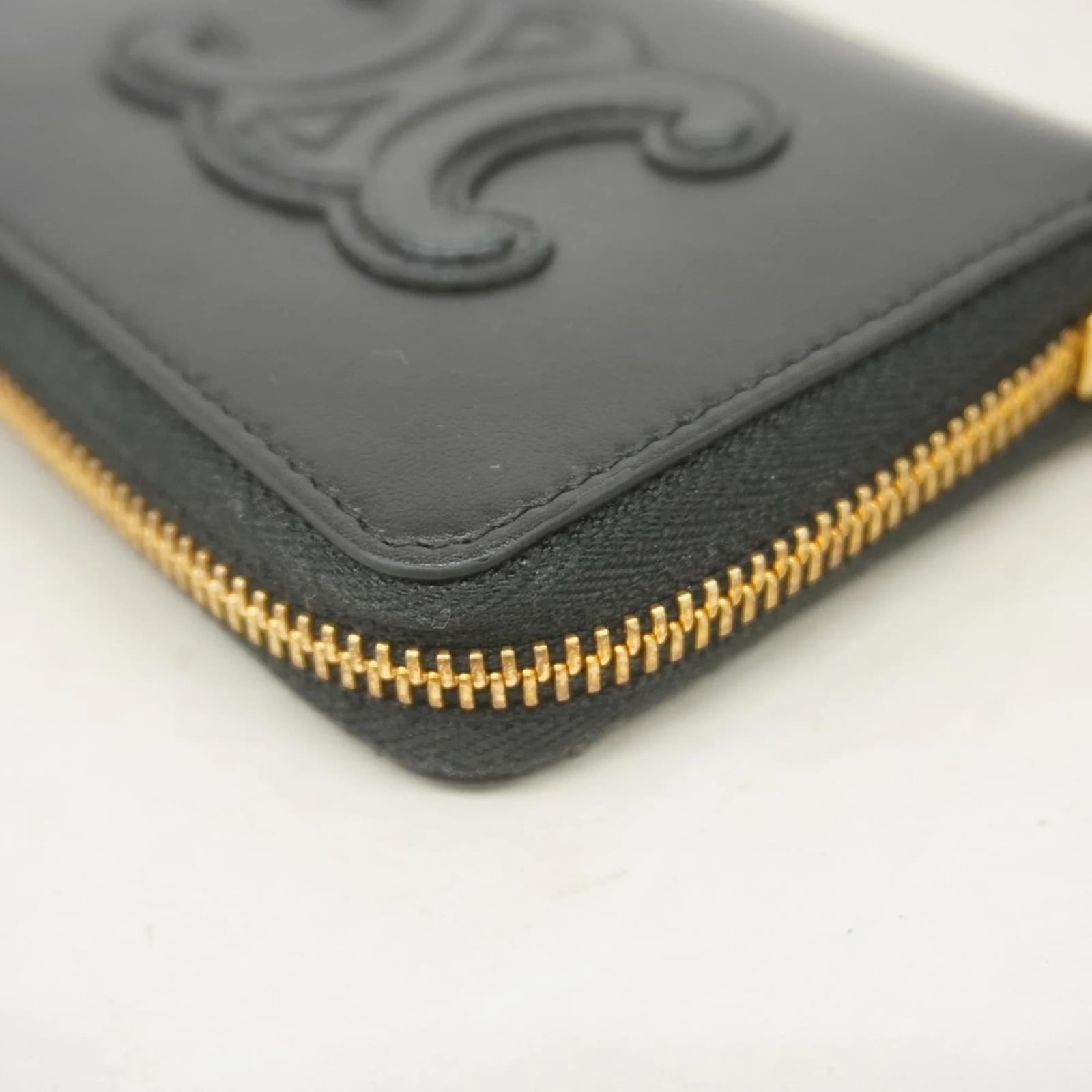 Céline Celine Black Leather Coin Purse ref.2244224 - Joli Closet