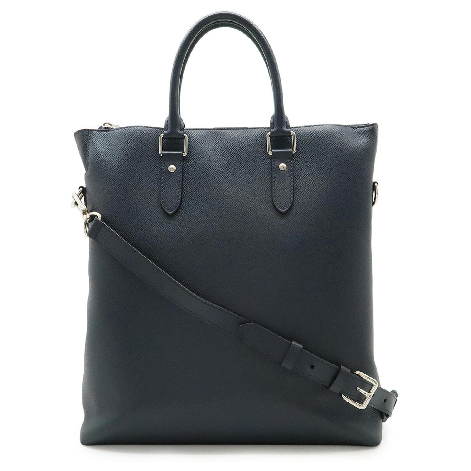 Louis Vuitton Taiga Anton Tote Bag Navy blue Leather ref.2247882