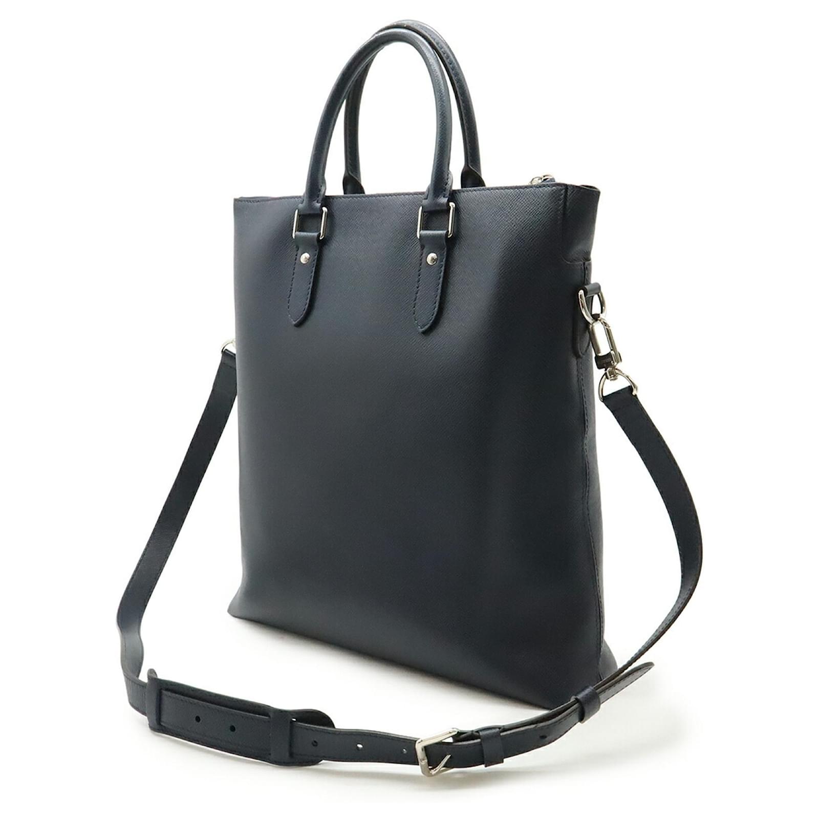 Louis Vuitton Taiga Anton Tote Bag Navy blue Leather ref.2247882