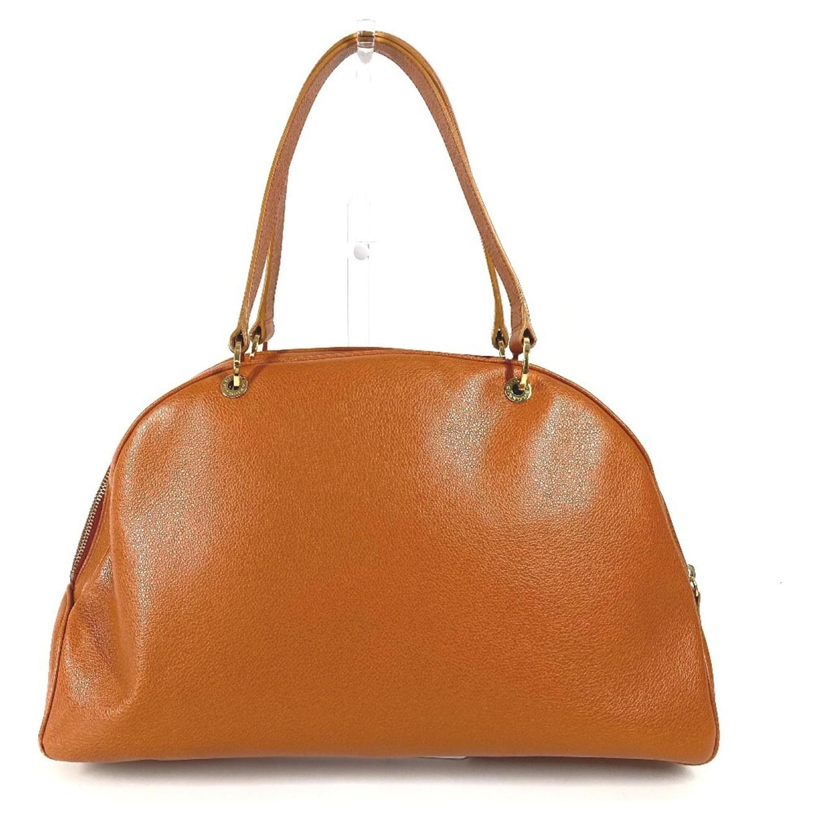Bulgari Bvlgari Brown Leather Mini Boston Bag ref.2249245 - Joli