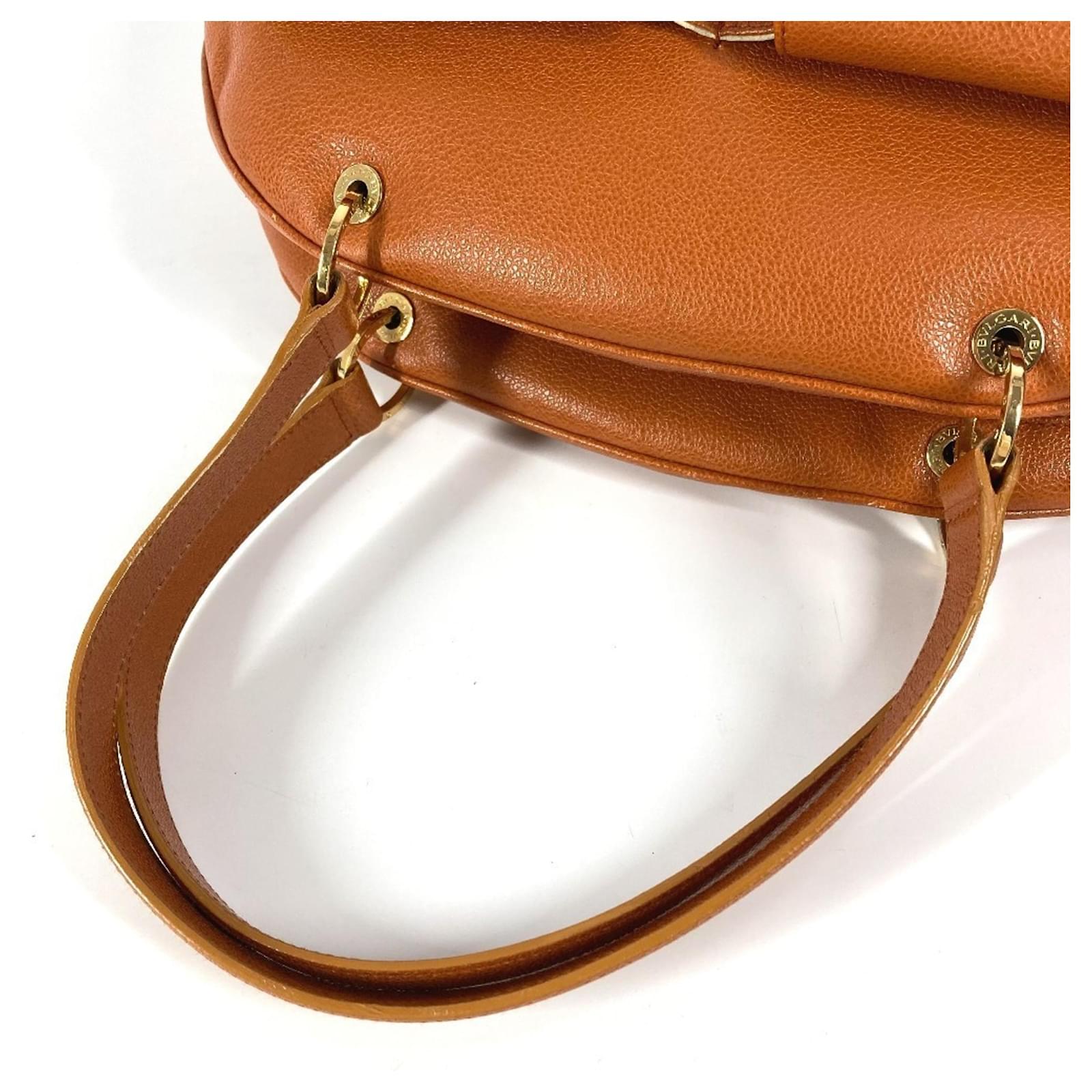 Bulgari Bvlgari Brown Leather Mini Boston Bag ref.2249245 - Joli