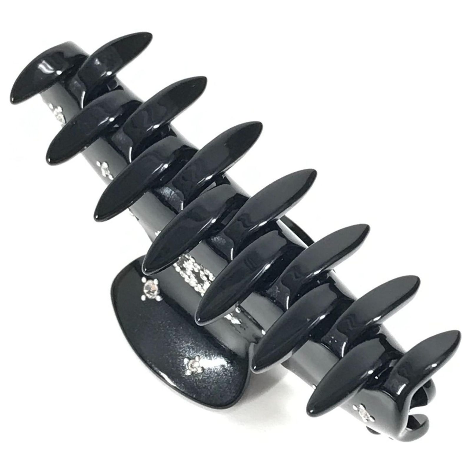 Chanel 08P CC Coco Mark Logo Hair Clip Black Plastic ref.JC2249651 
