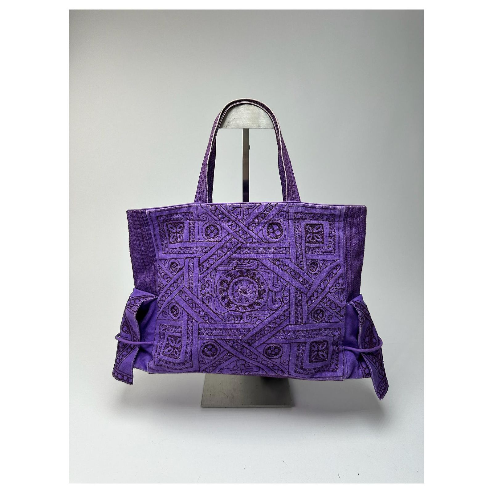 Vintage Issey Miyake Tamasha Cotton Bag purple ref.2250320 - Joli